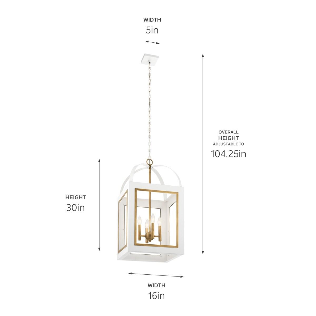 Kichler Lighting Vath 4 - Light Pendant in  White