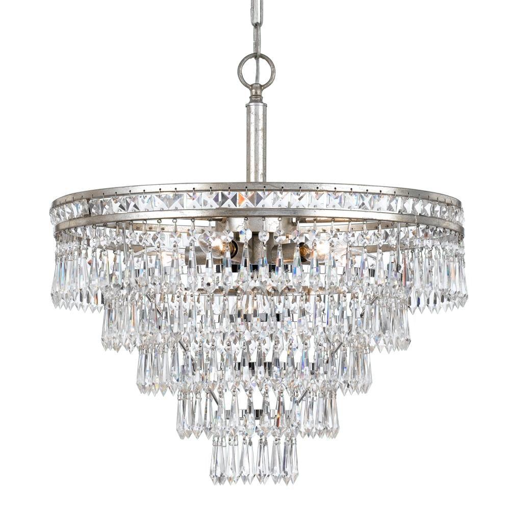 Crystorama Lighting Mercer 7 - Light Chandelier in  Olde Silver