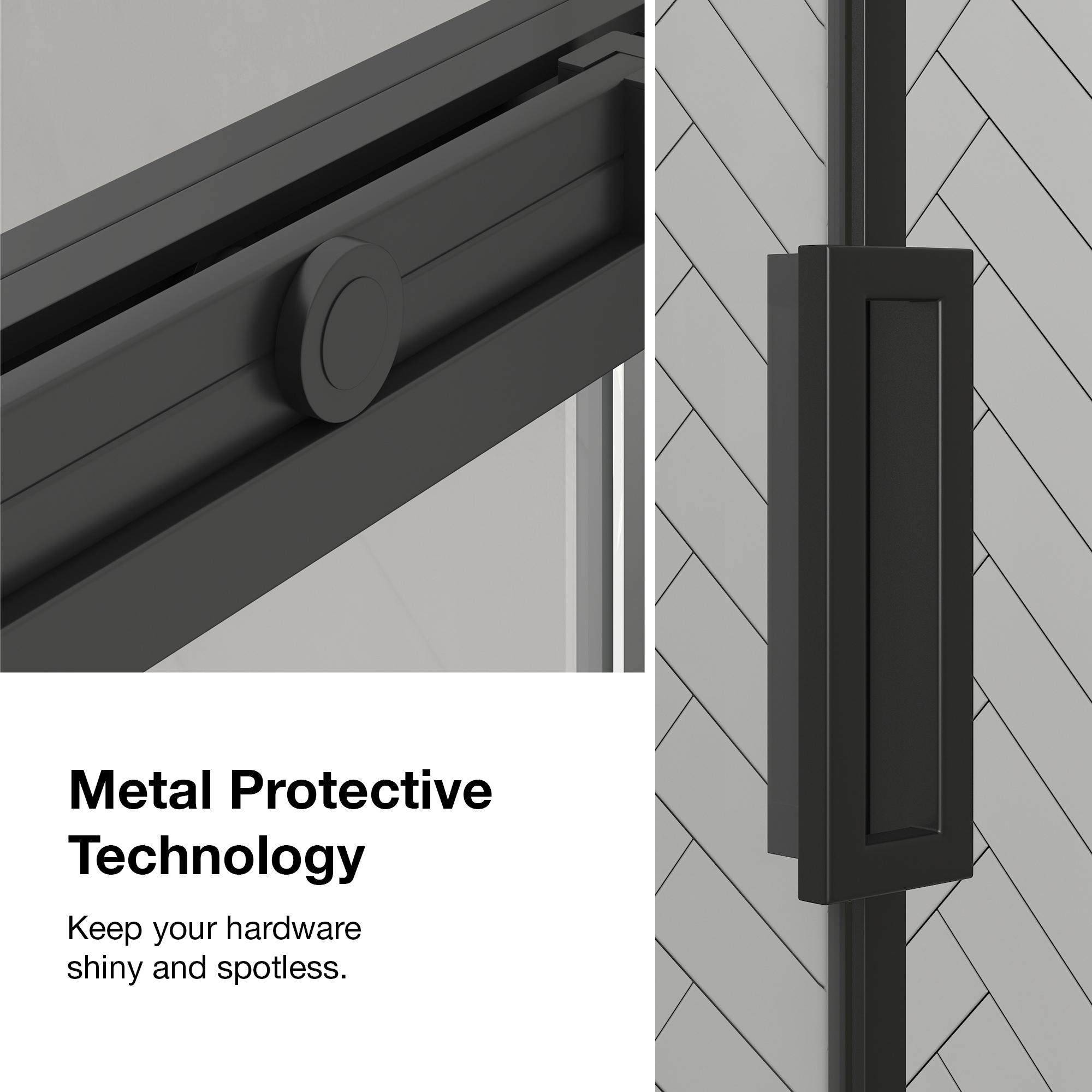 Ove Decors Stanford 48 In. W X 74 In. H Sliding Clear Straight Alcove Shower Door