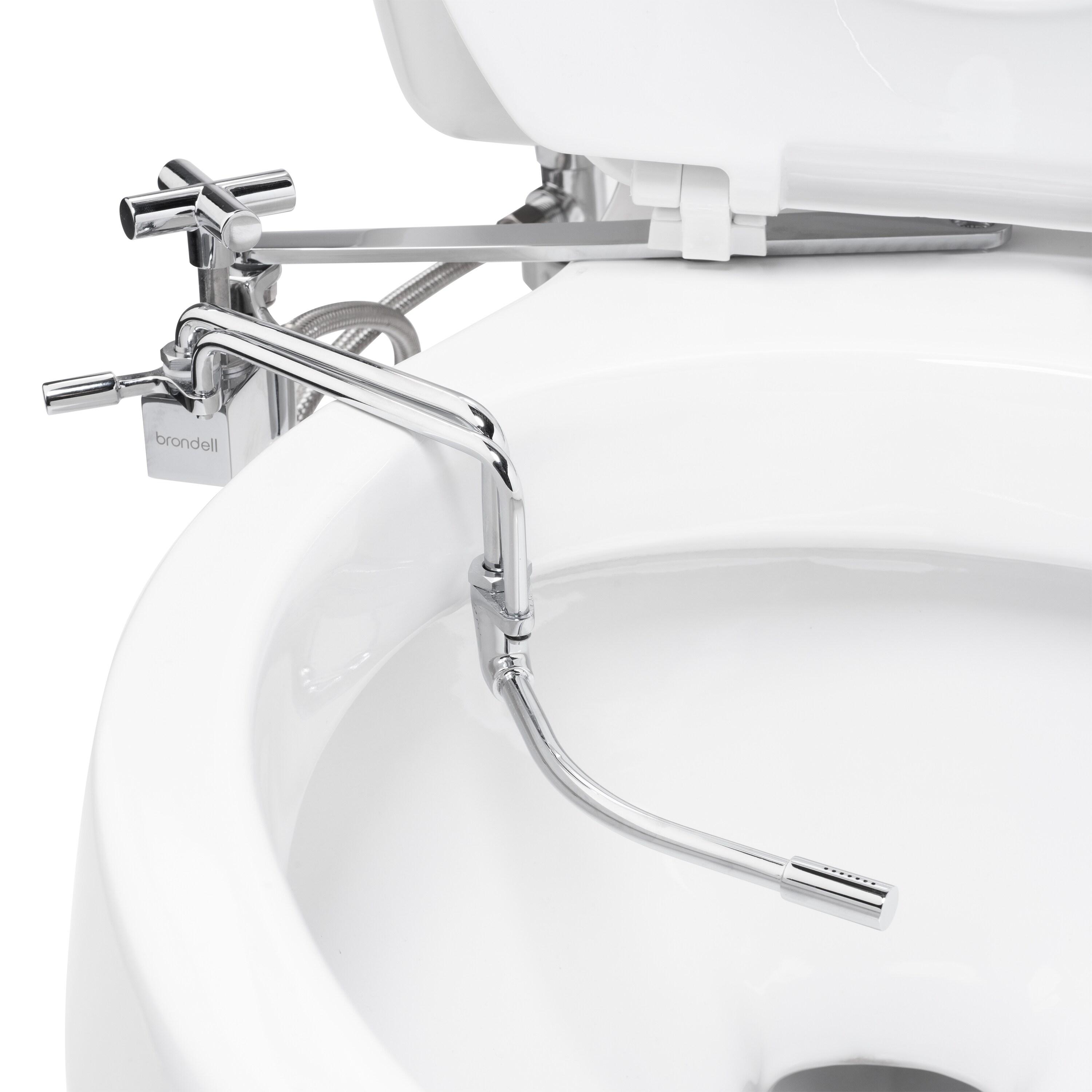 Side-Mounted All Metal Attachable Bidet with Adjustable Spray Wand, Ambient Temperature