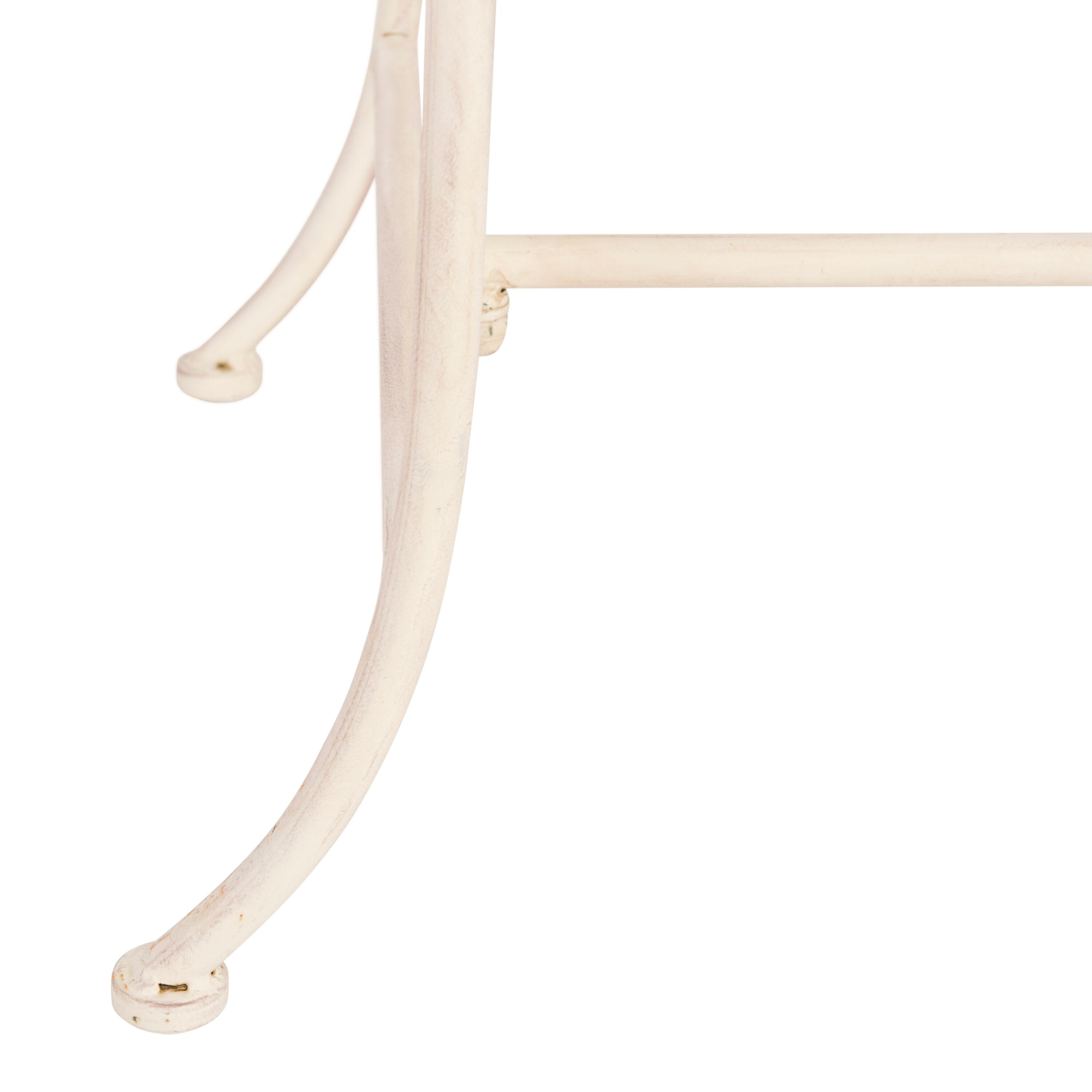 Adina Bench - Outdoor - PAT5016 - Distressed White - Safavieh