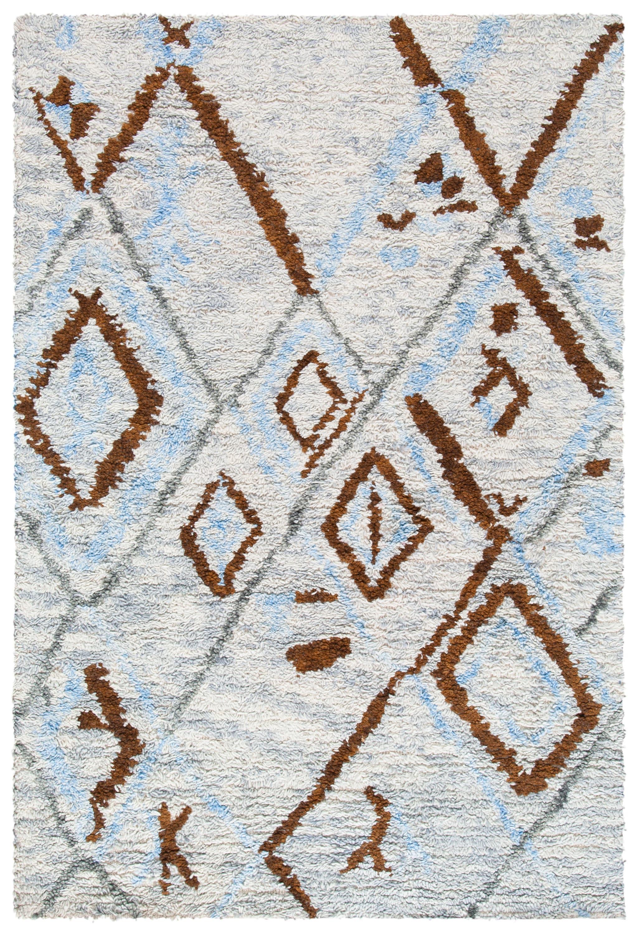 Powell Shag Hand Tufted Wool Southwestern Rug
