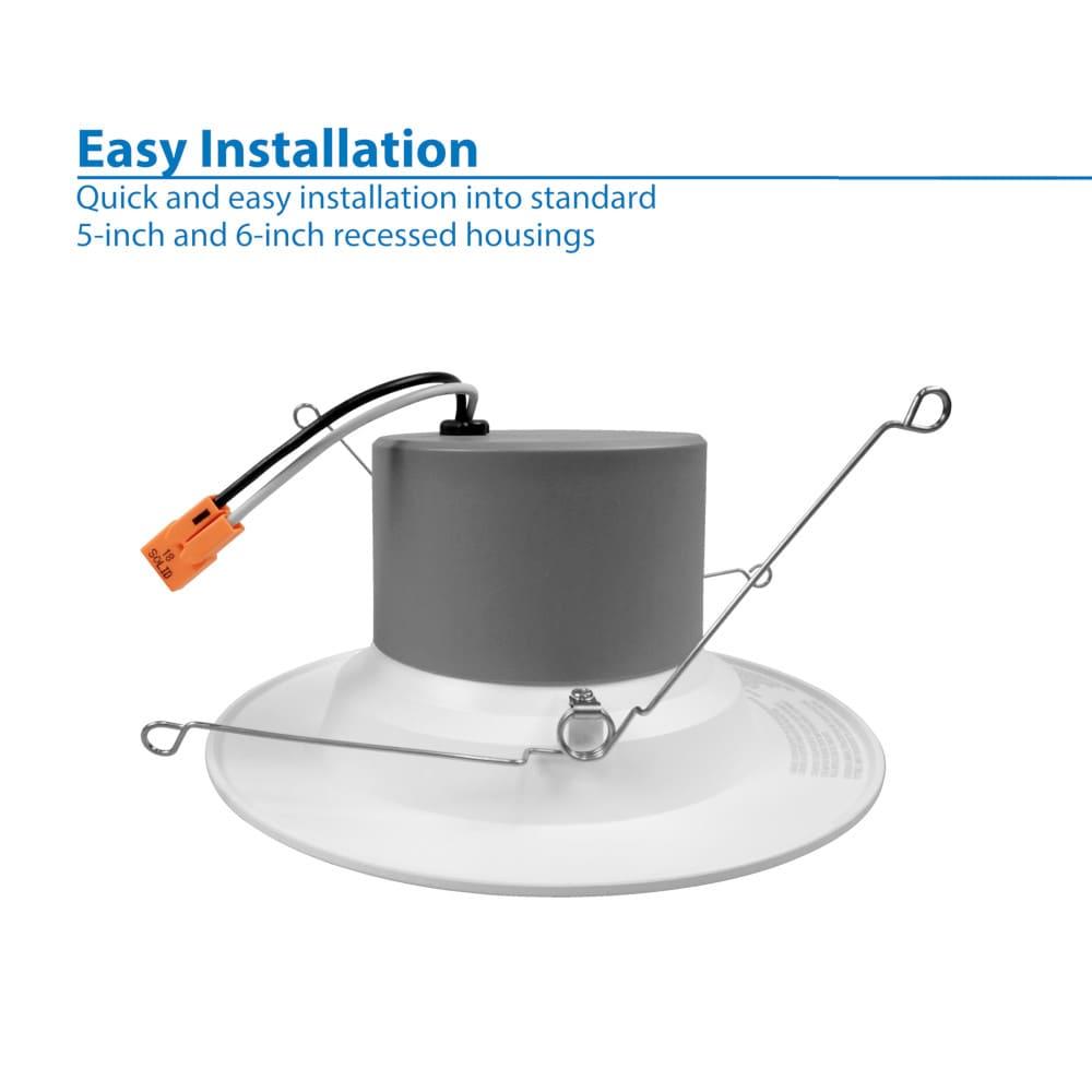 6'' Dimmable IC Rated LED Retrofit Recessed Lighting Kit