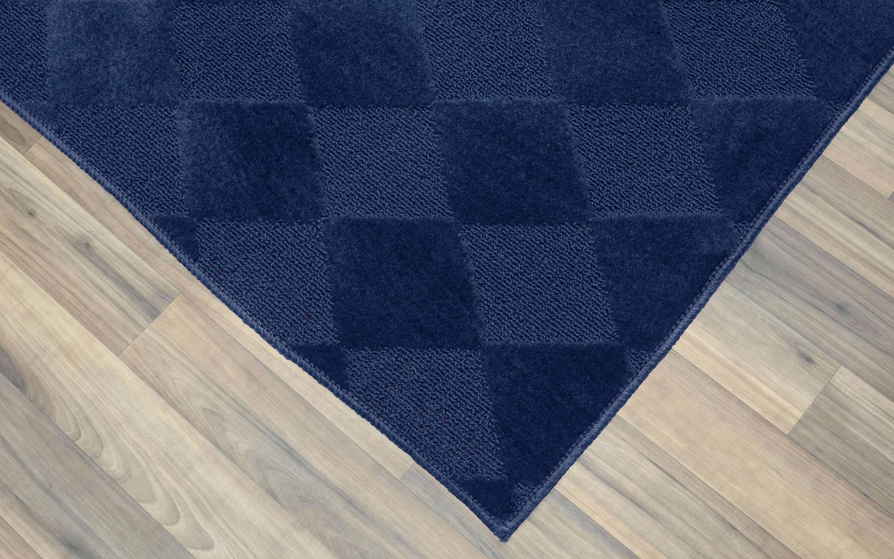 Garland Rug Diamond Polypropylene Navy Indoor Area Rug, 5' x 7'