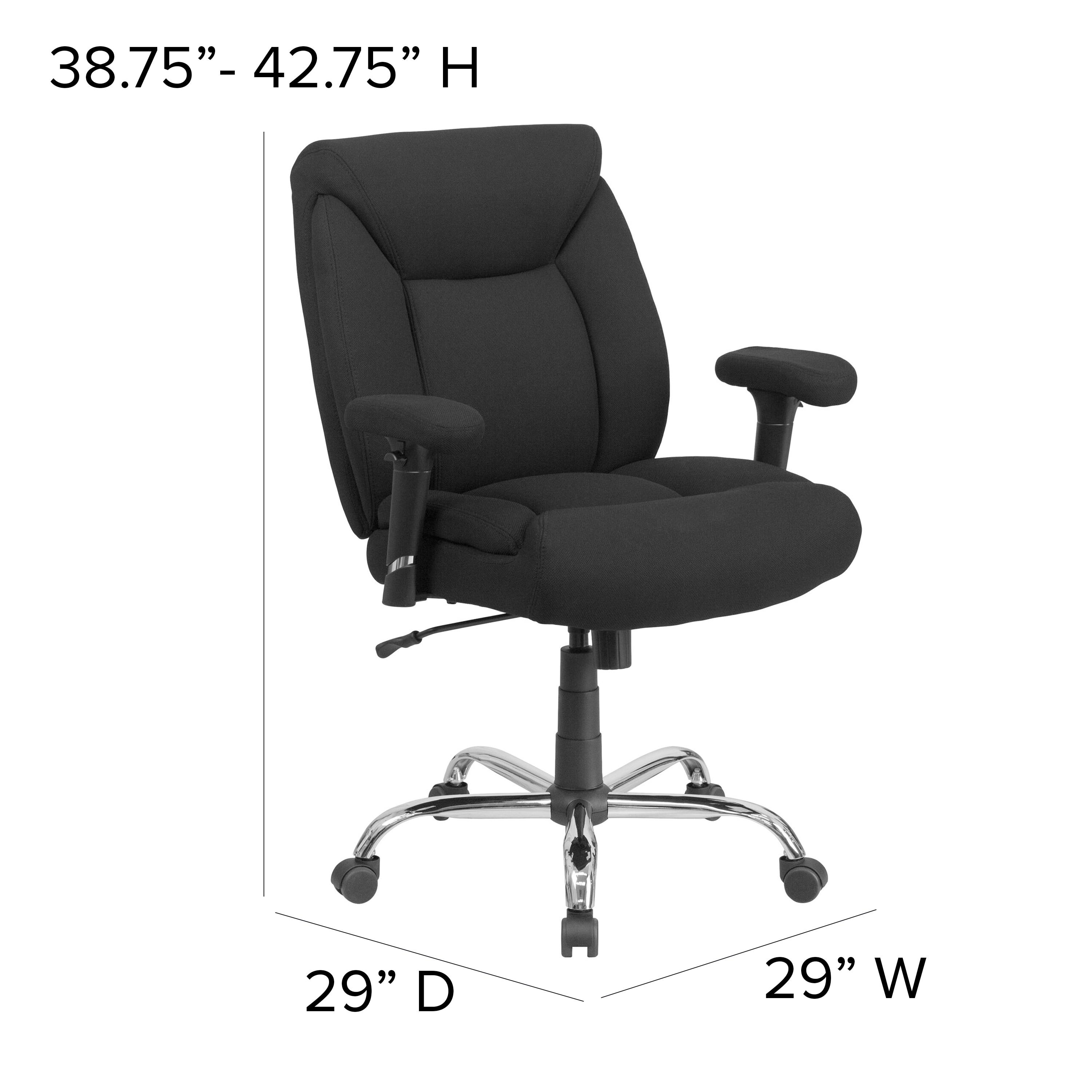 HERCULES Series Big & Tall Swivel Ergonomic Task Office Chair with Deep Tufted Seating