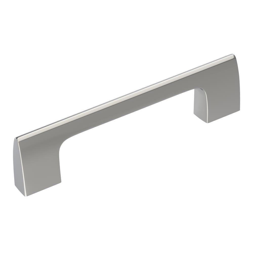 Amerock Riva 3-3/4 inch (96mm) Center-to-Center Polished Chrome Cabinet Pull