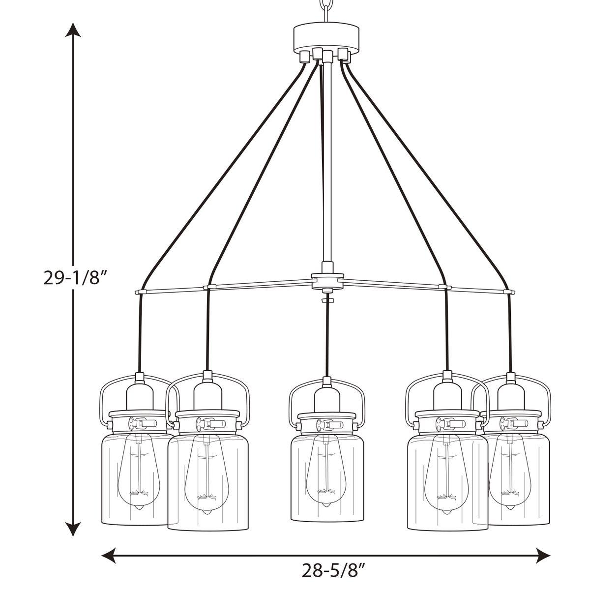 Calhoun Collection Five-Light Chandelier