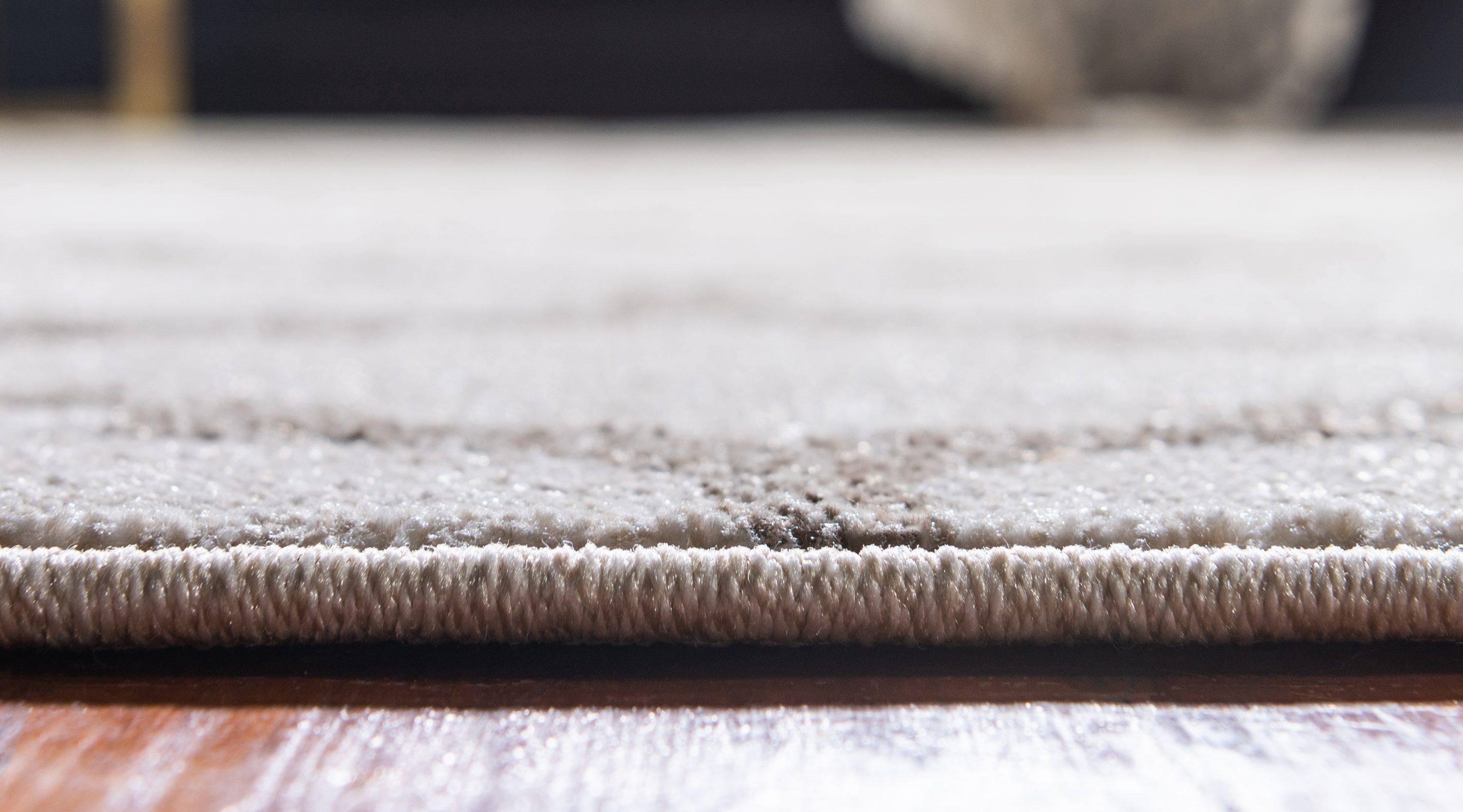 Unique Loom 4' 1 x 6' 1 Trellis Philadelphia Beige and Light Brown Area Rug
