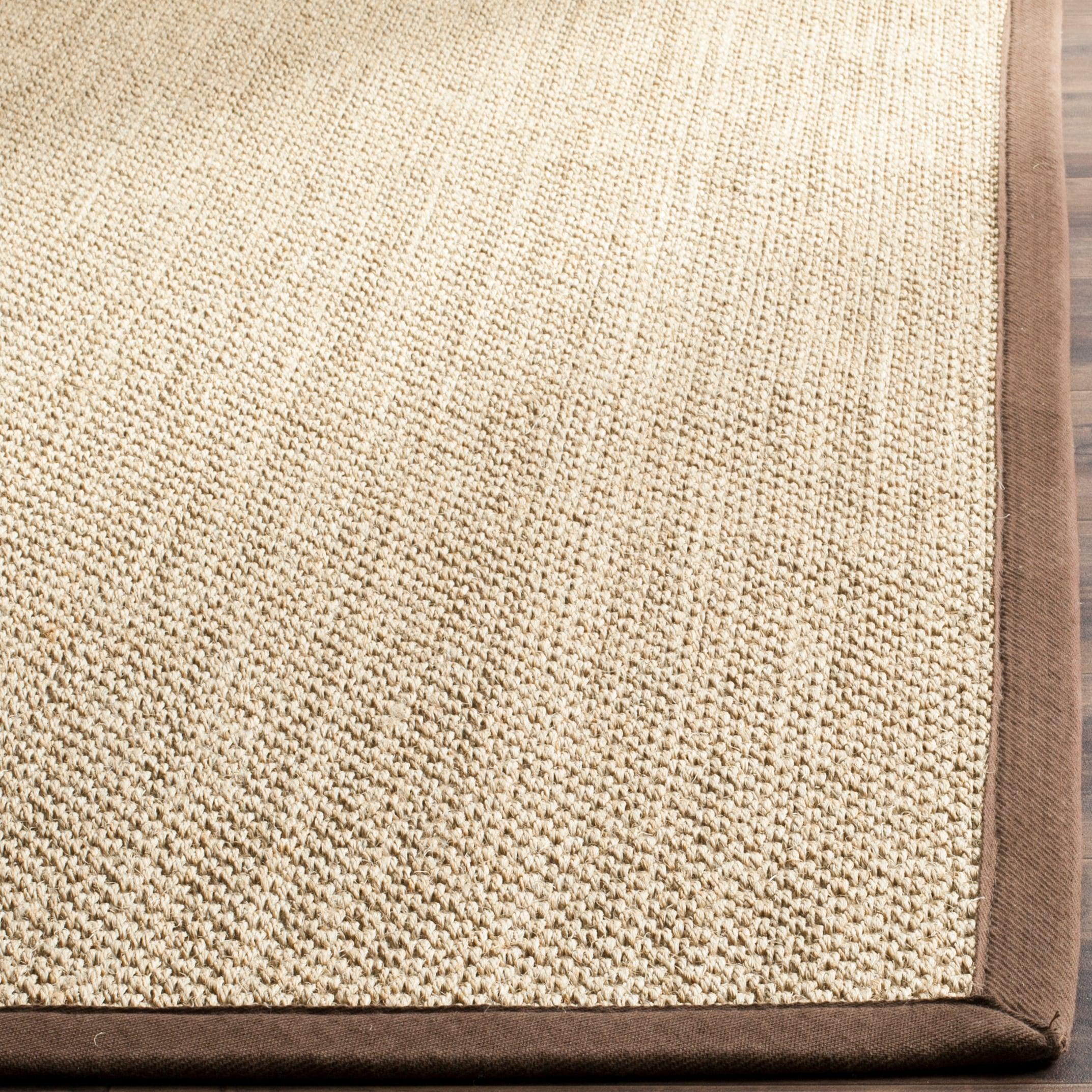 Natural Fiber NF141 Power Loomed Indoor Area Rug - Maize/Brown - 6'x9' - Safavieh.