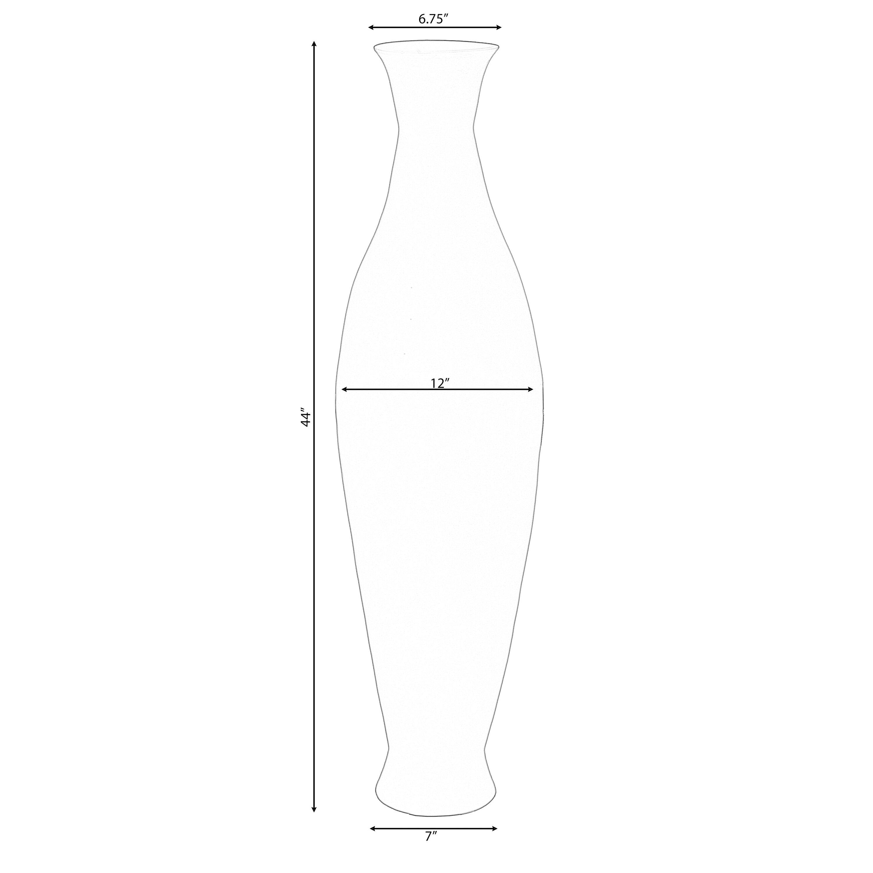 Uniquewise Modern Bamboo Floor Vase - Decorative 43-inch Vase for Living Room, Dining Room, or Entryway - Fill with Dried Branches or Flowers, Green