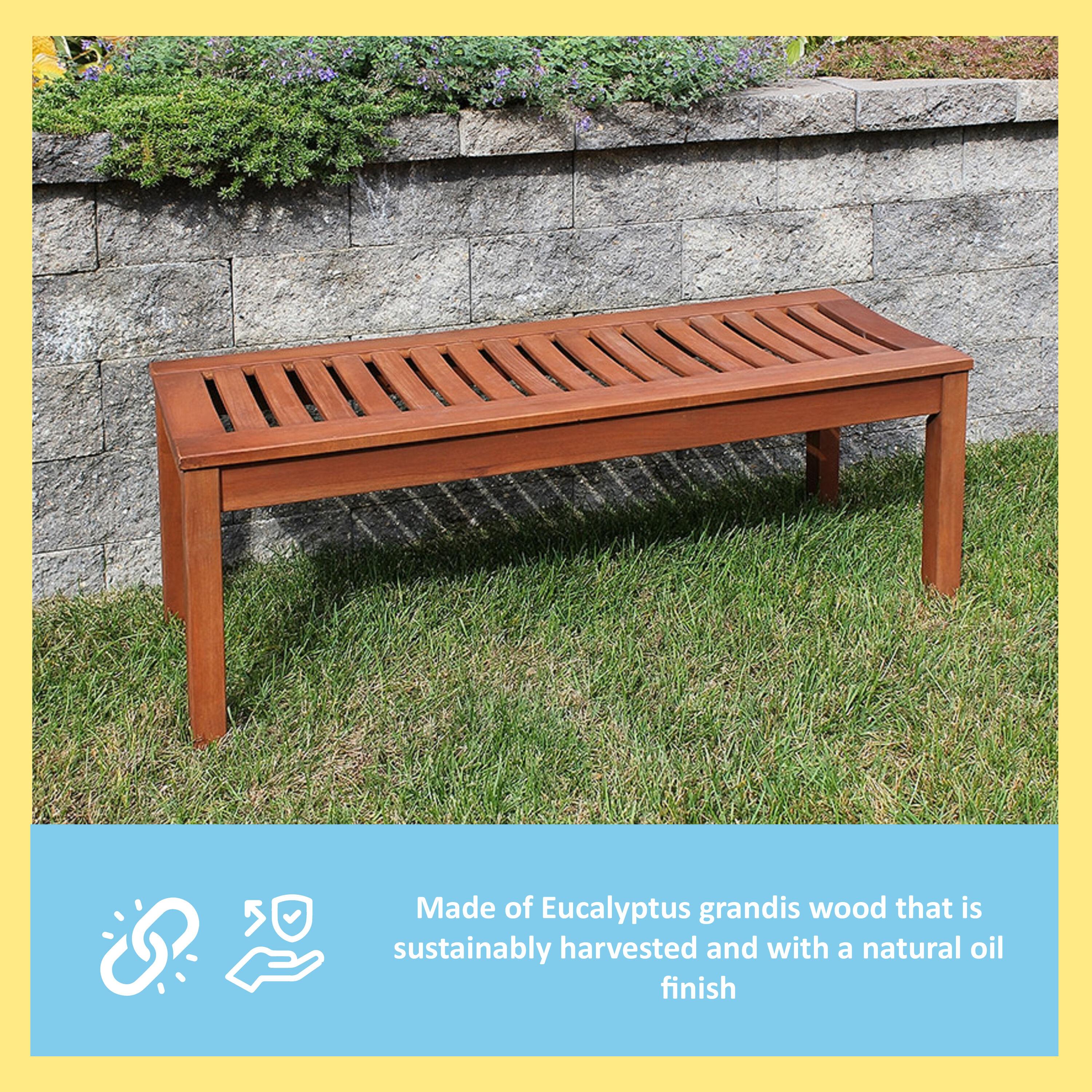 Eucalyptus Outdoor Bench