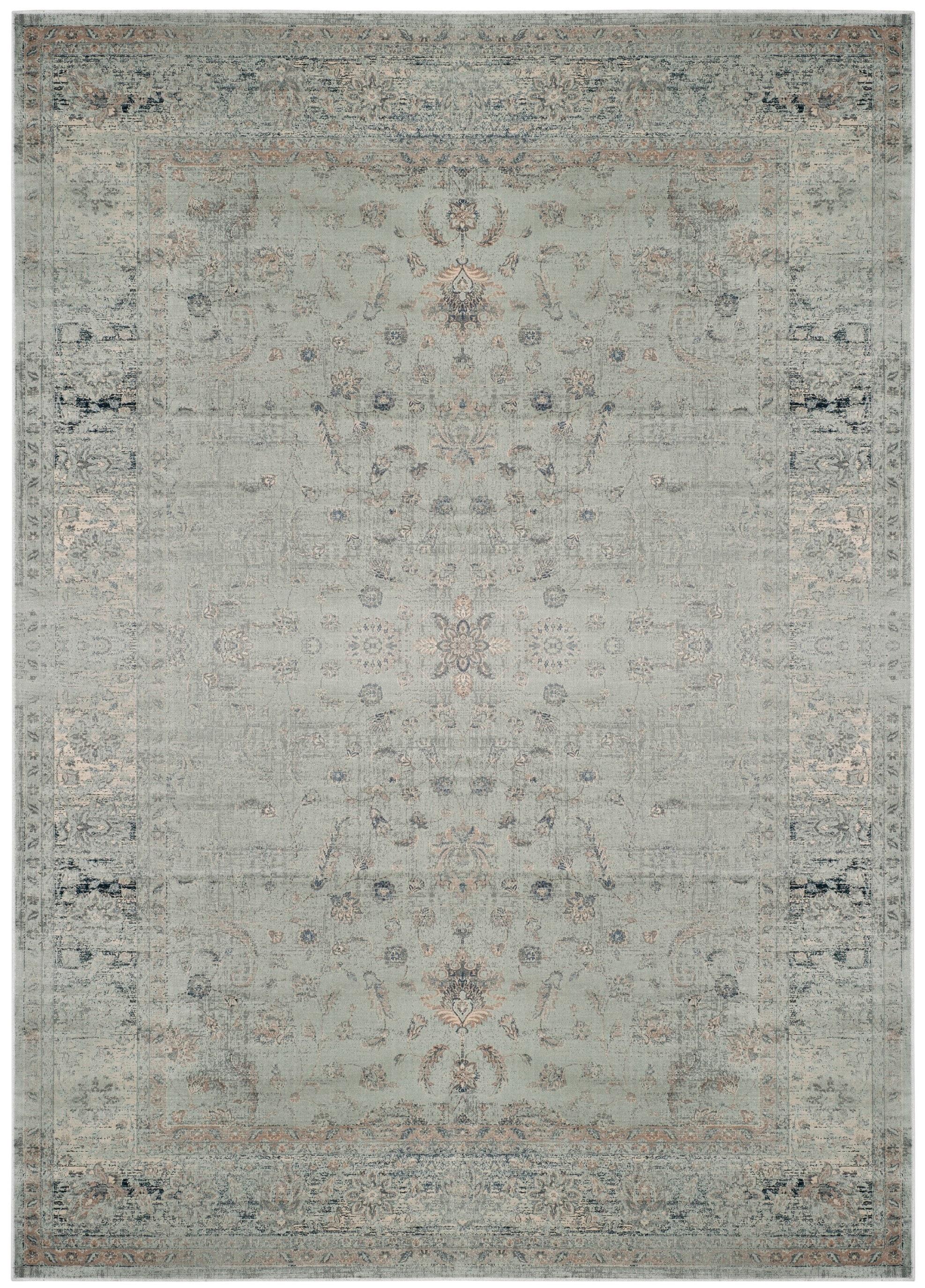 Vintage VTG120 Power Loomed Indoor Area Rug - Light Blue - 8'x10' - Safavieh.