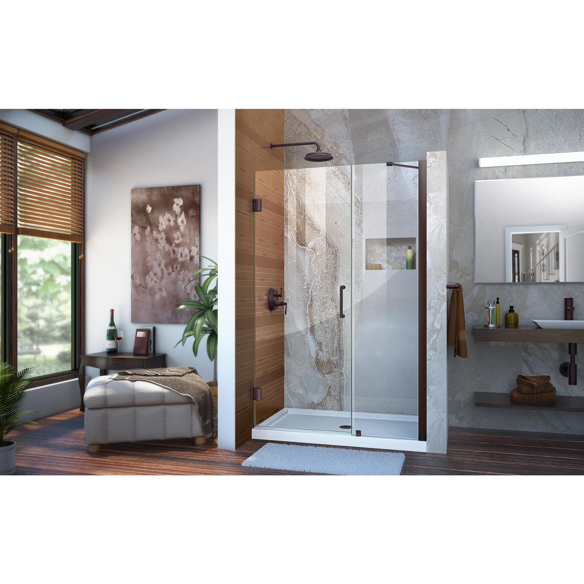 DreamLine Unidoor 45" W x 72" H Frameless Shower Door with ClearMax™ Technology SHDR-20457210-06