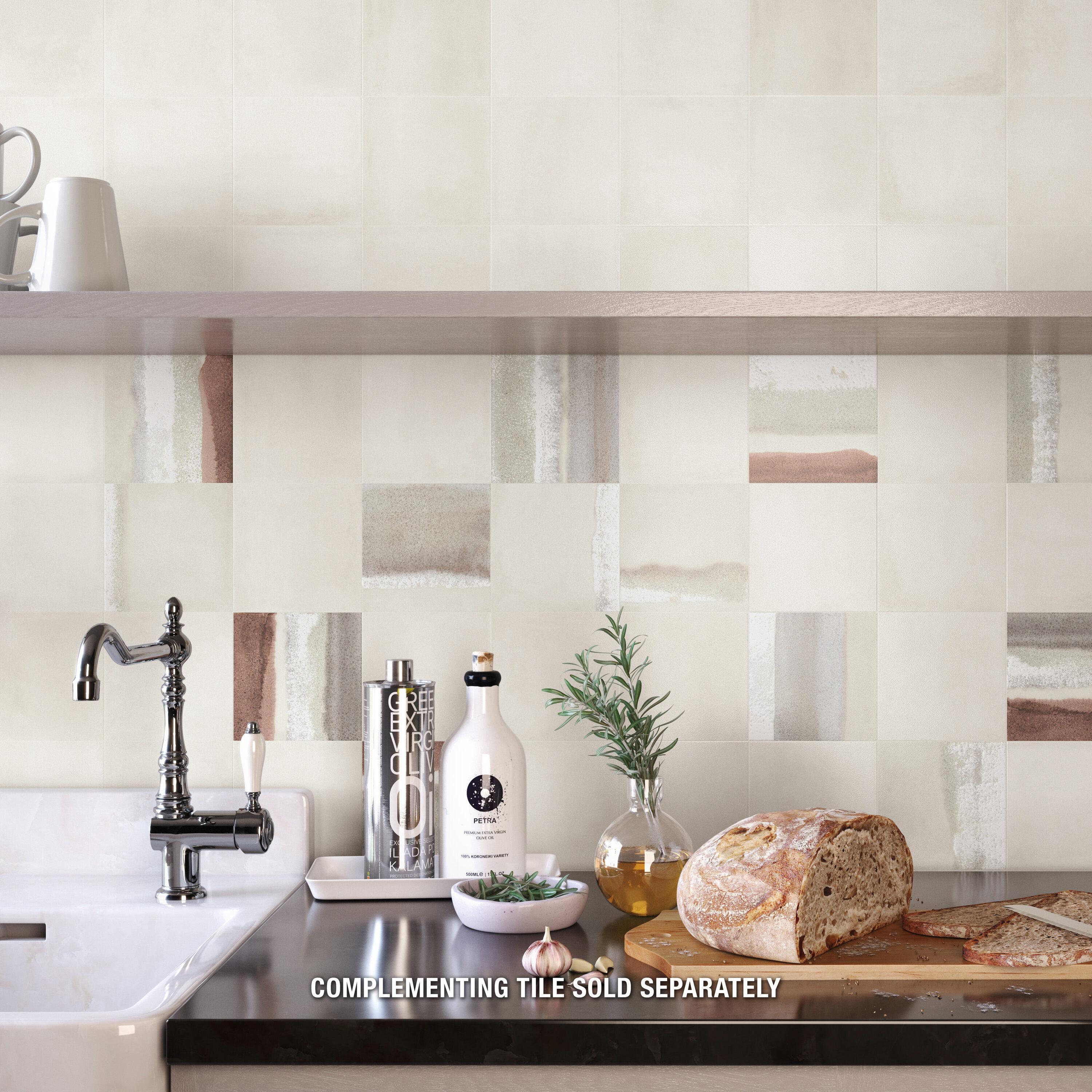 Matter 6" x 6" Porcelain Stone Look Floor and Wall Tile