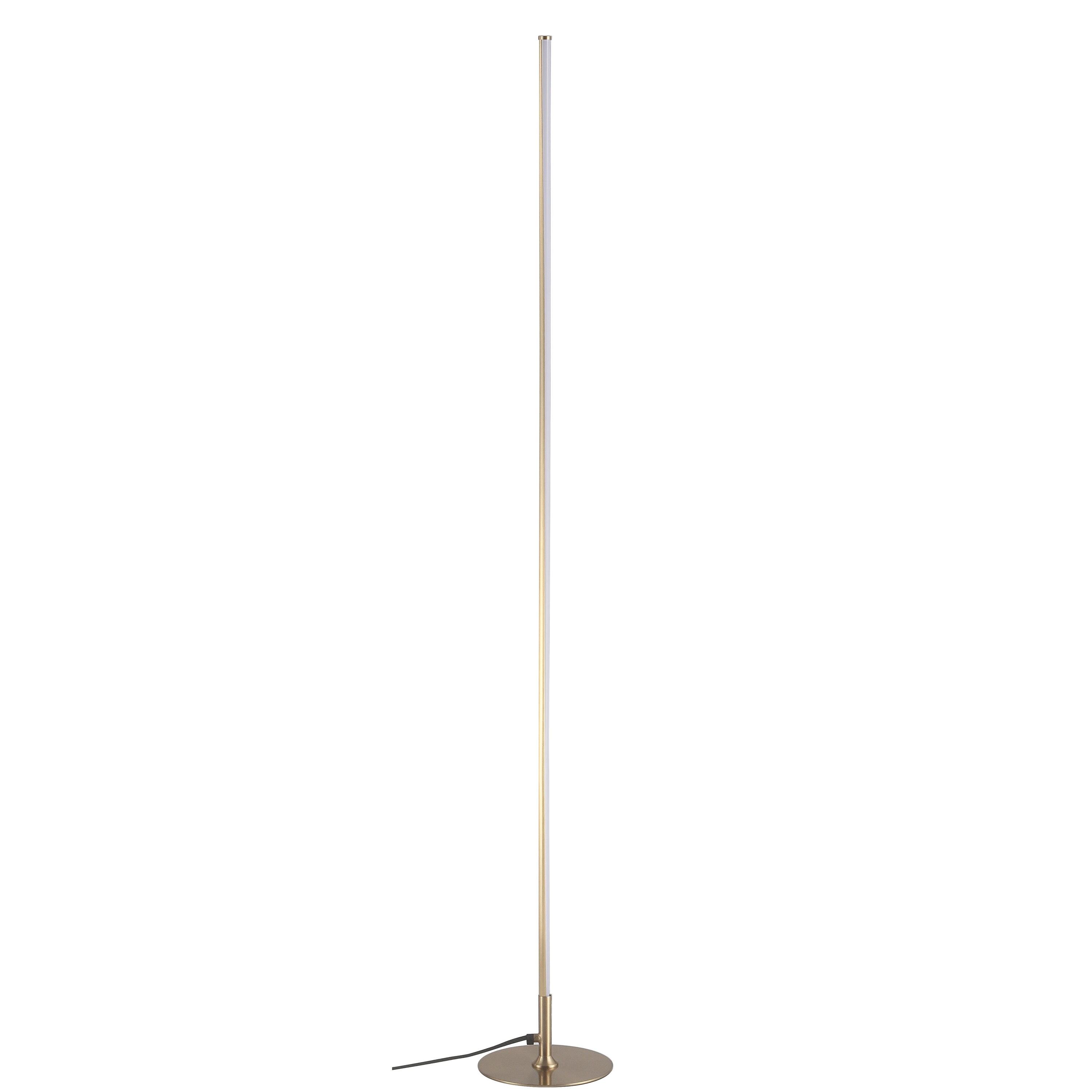 JONATHAN Y Iris 59.5" LED Integrated Floor Lamp, Gold, JYL7007B