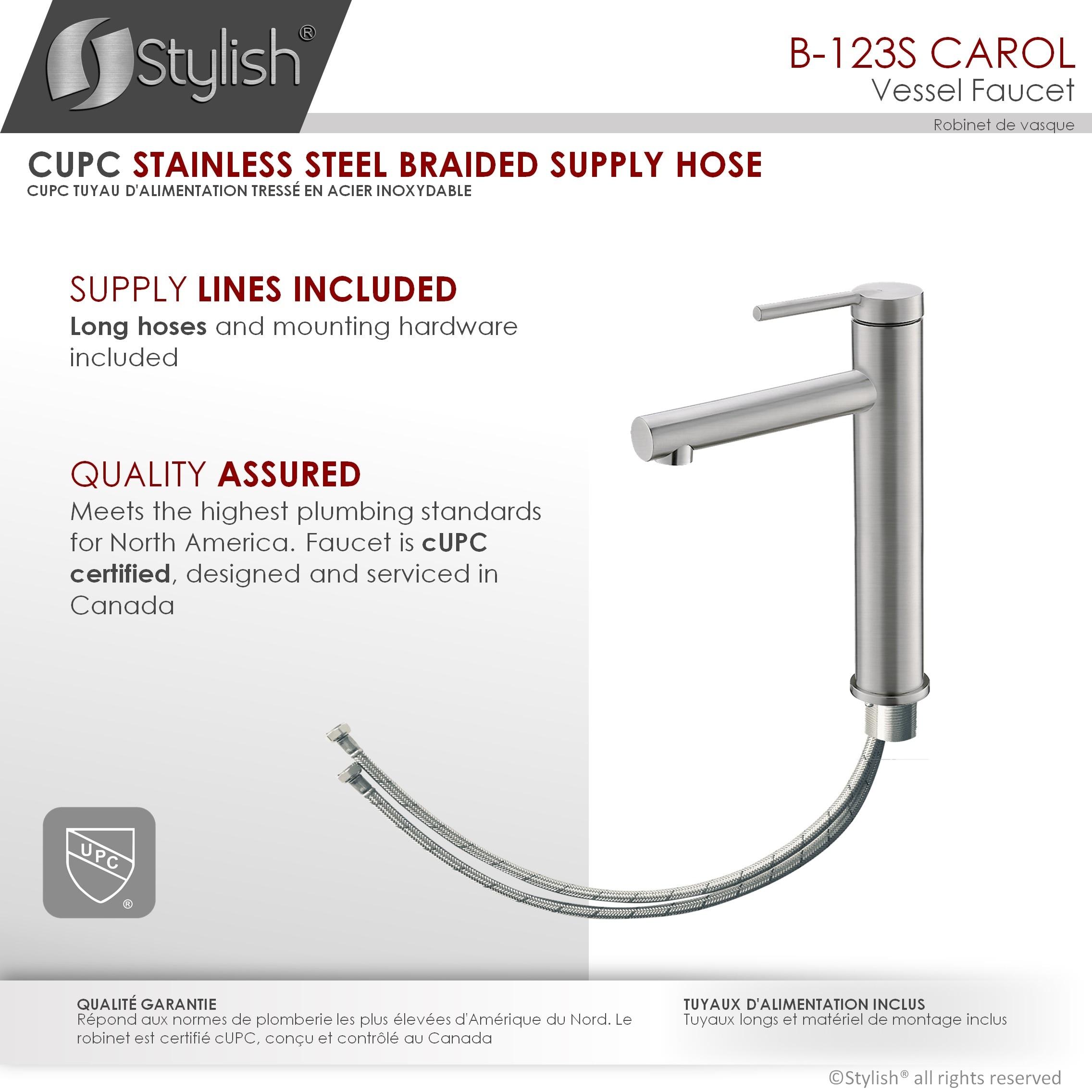 Stylish Aura Carol One-Handle Vessel Bathroom Faucet