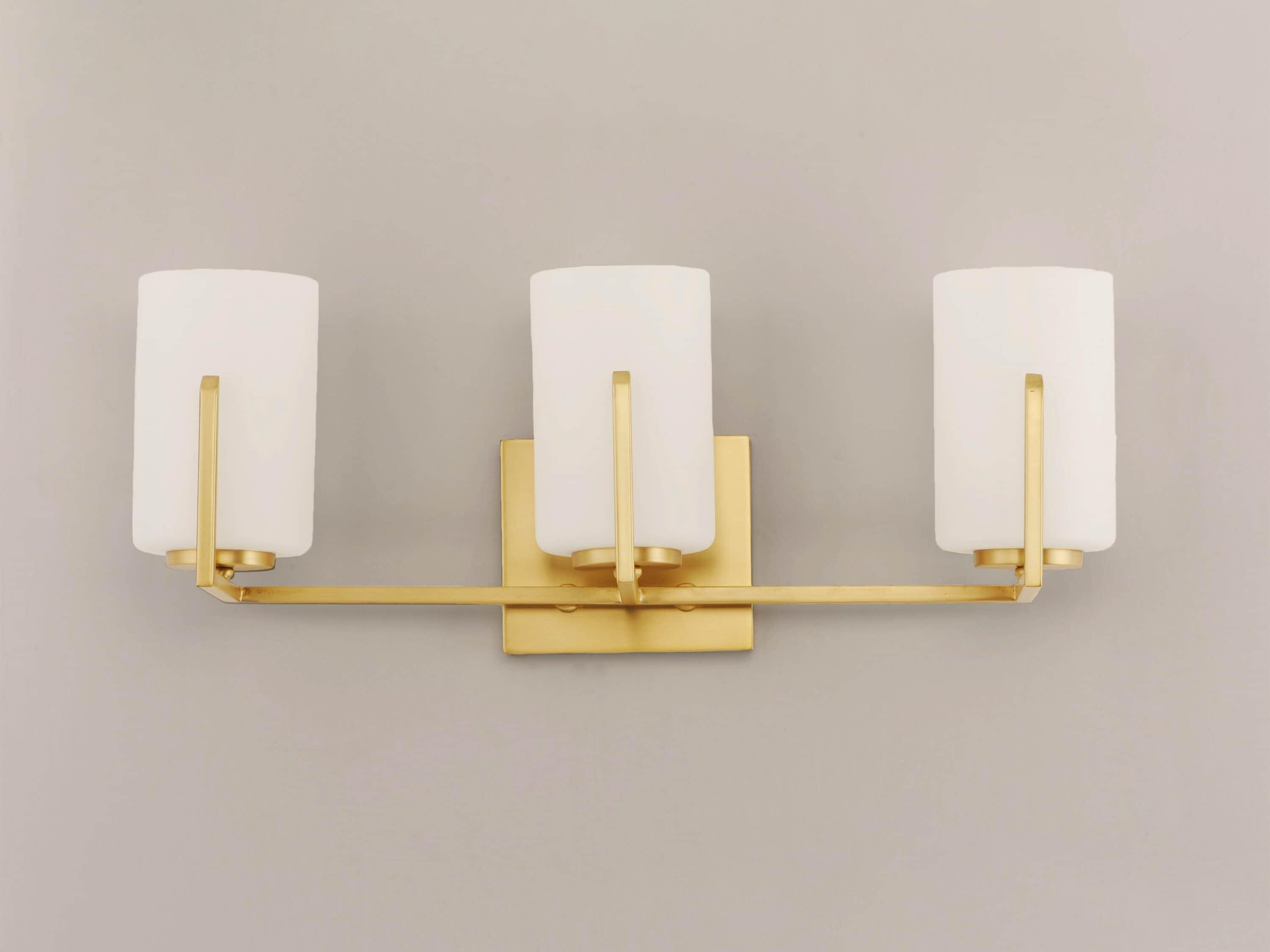 21283SWSBR-Maxim Lighting-Dart 3 Light Bath Vanity Approved for Damp Locations-Satin Brass Finish