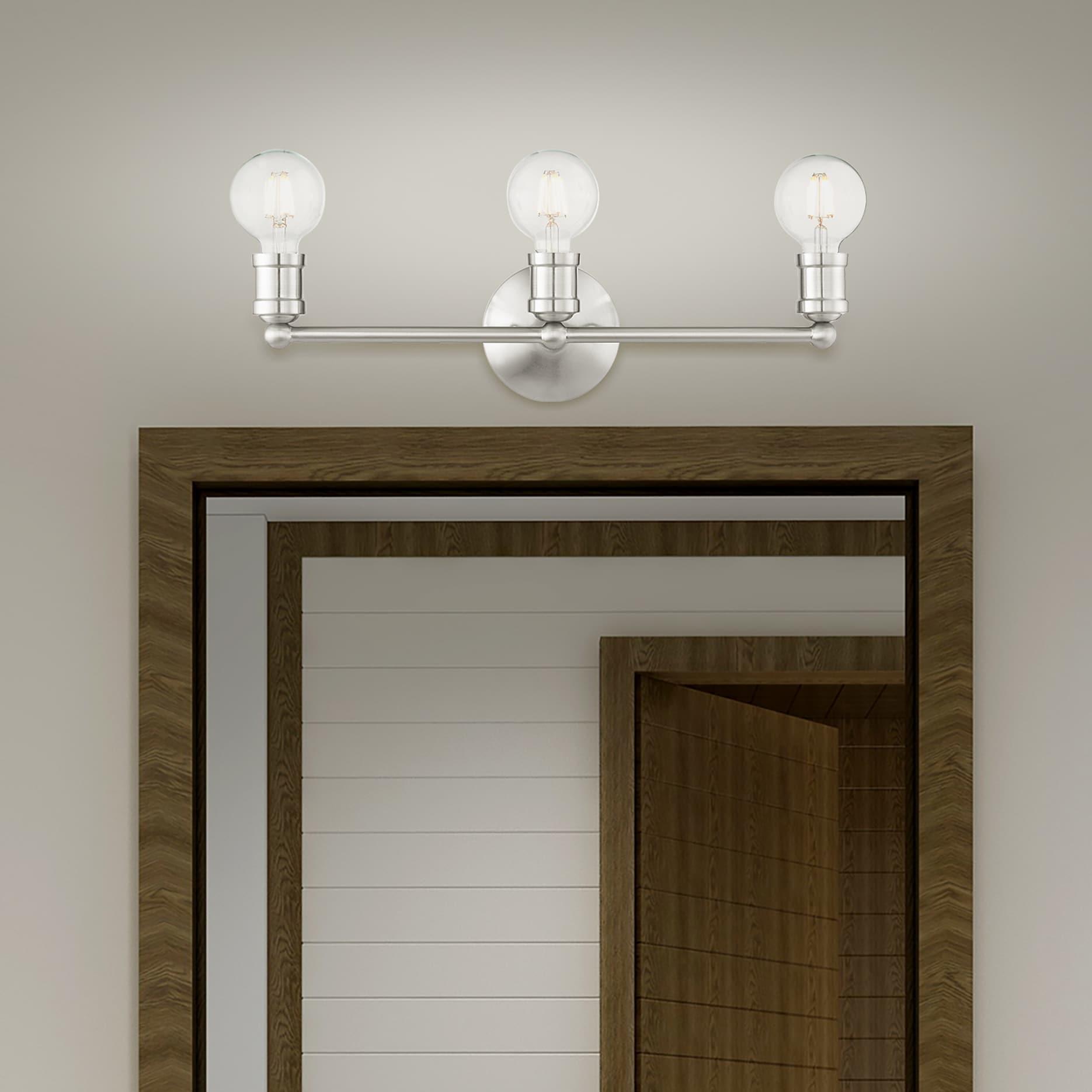 Livex Lighting Lansdale 3 - Light Vanity in  Brushed Nickel