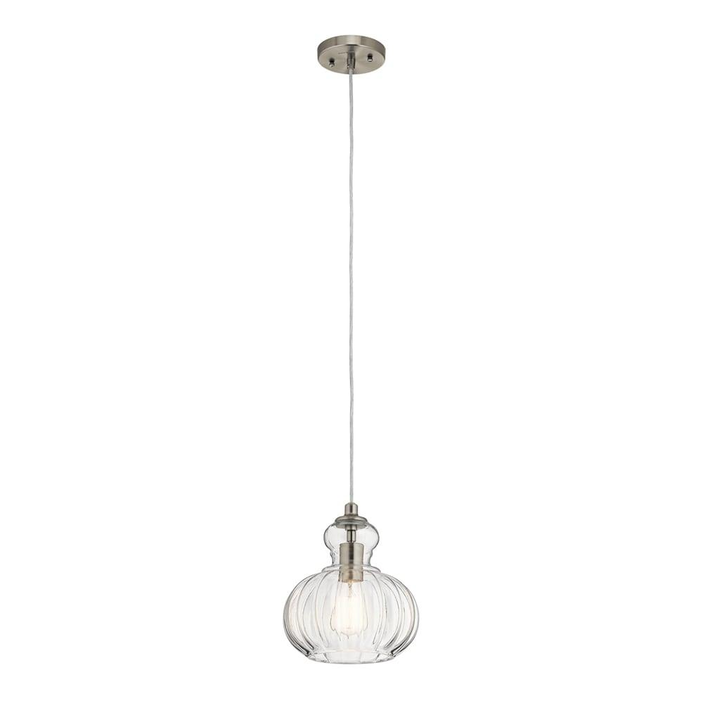 Kichler Lighting Riviera 1 - Light Pendant in  Brushed Nickel