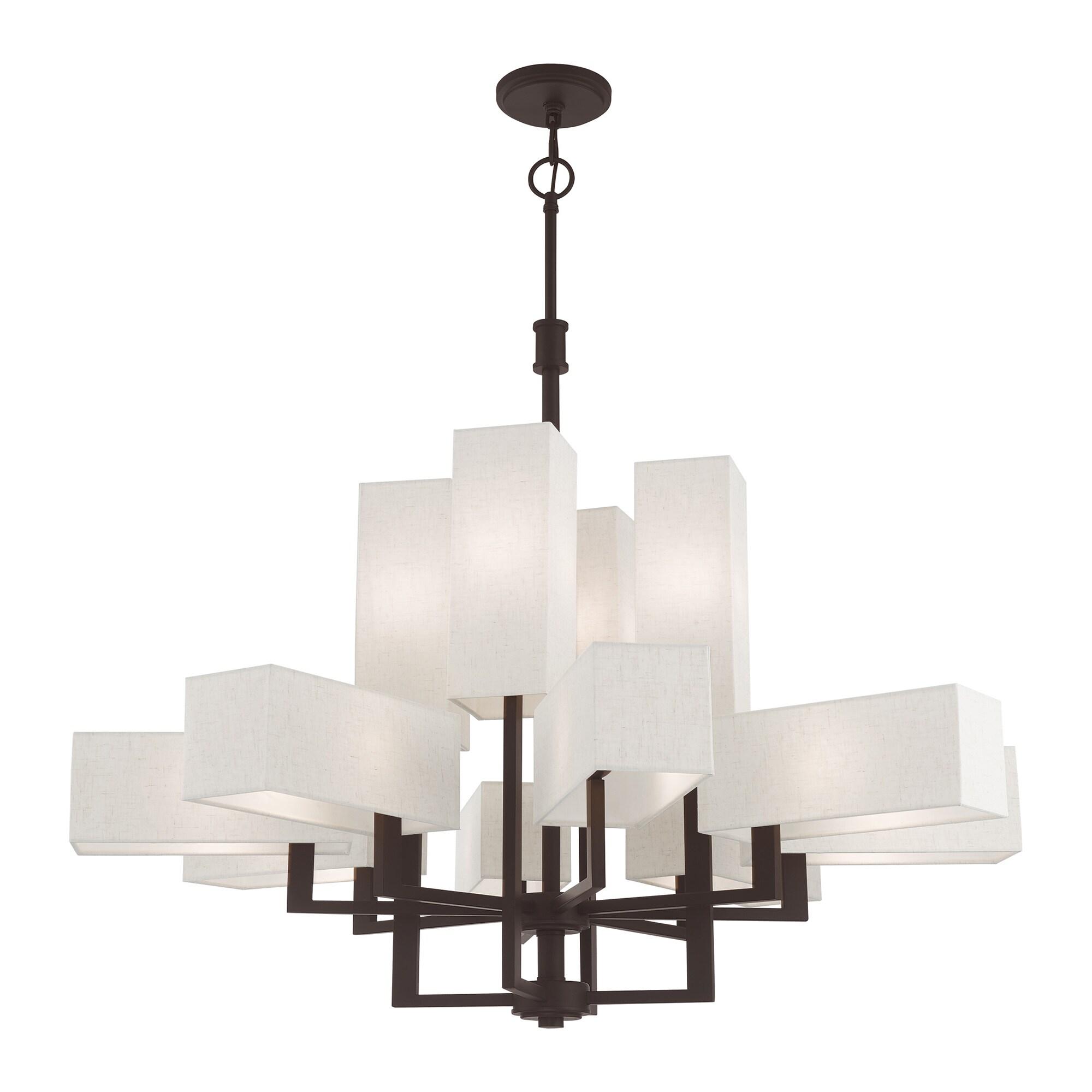 Livex Lighting Rubix 12 - Light Chandelier in  Bronze