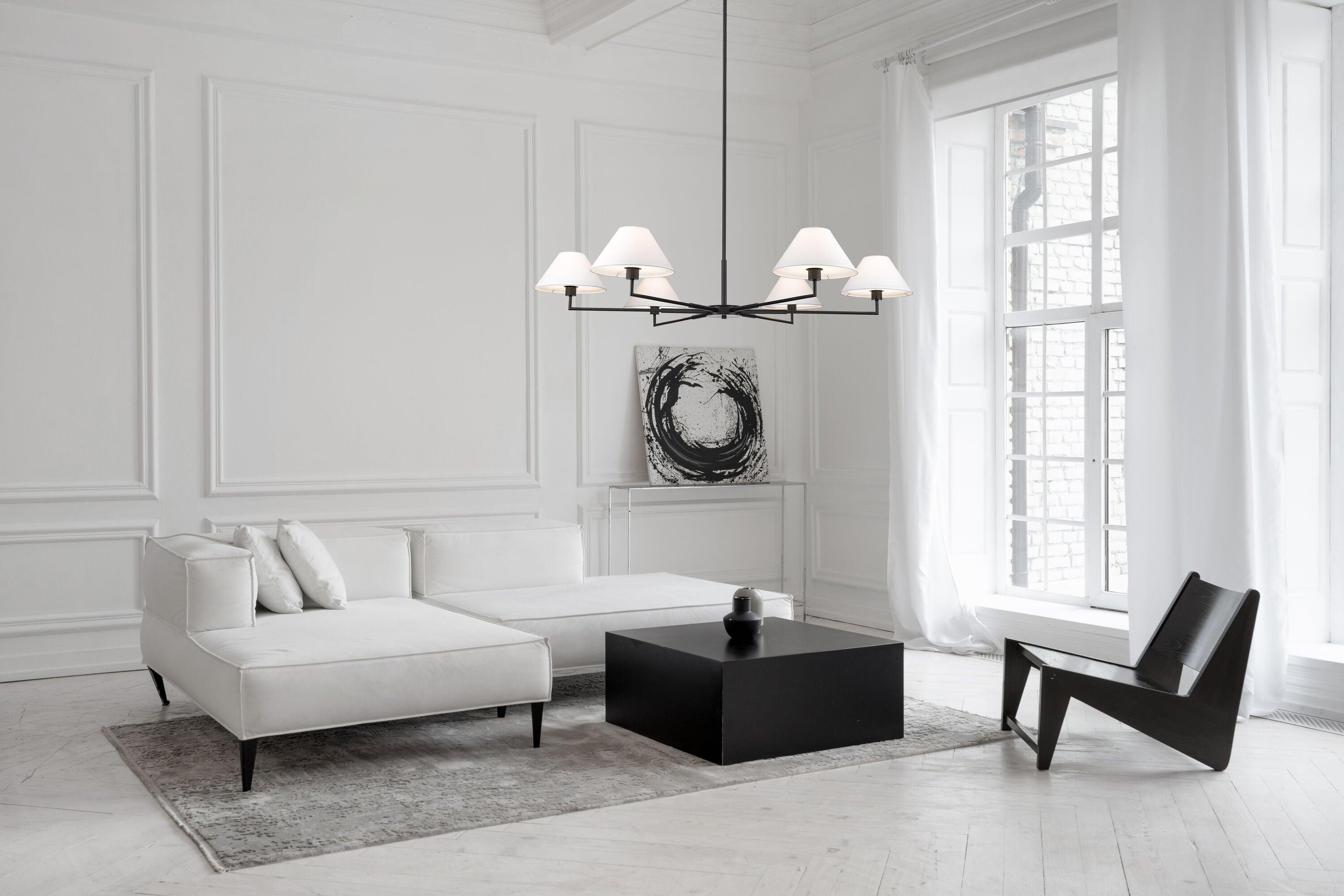 Z-Lite Leila 6 - Light Chandelier in  Matte Black