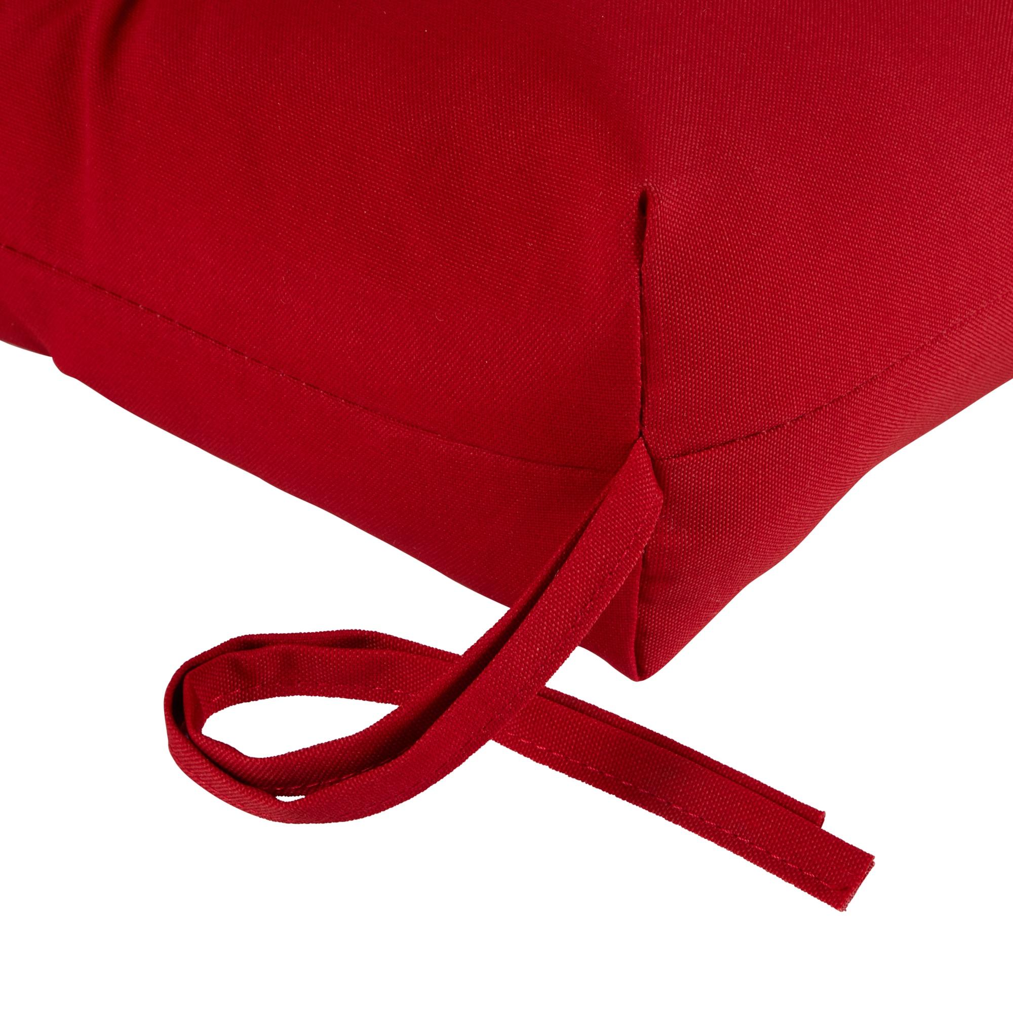 Greendale Home Fashions Salsa Red 44 x 17 in. Outdoor Bench Seat Cushion