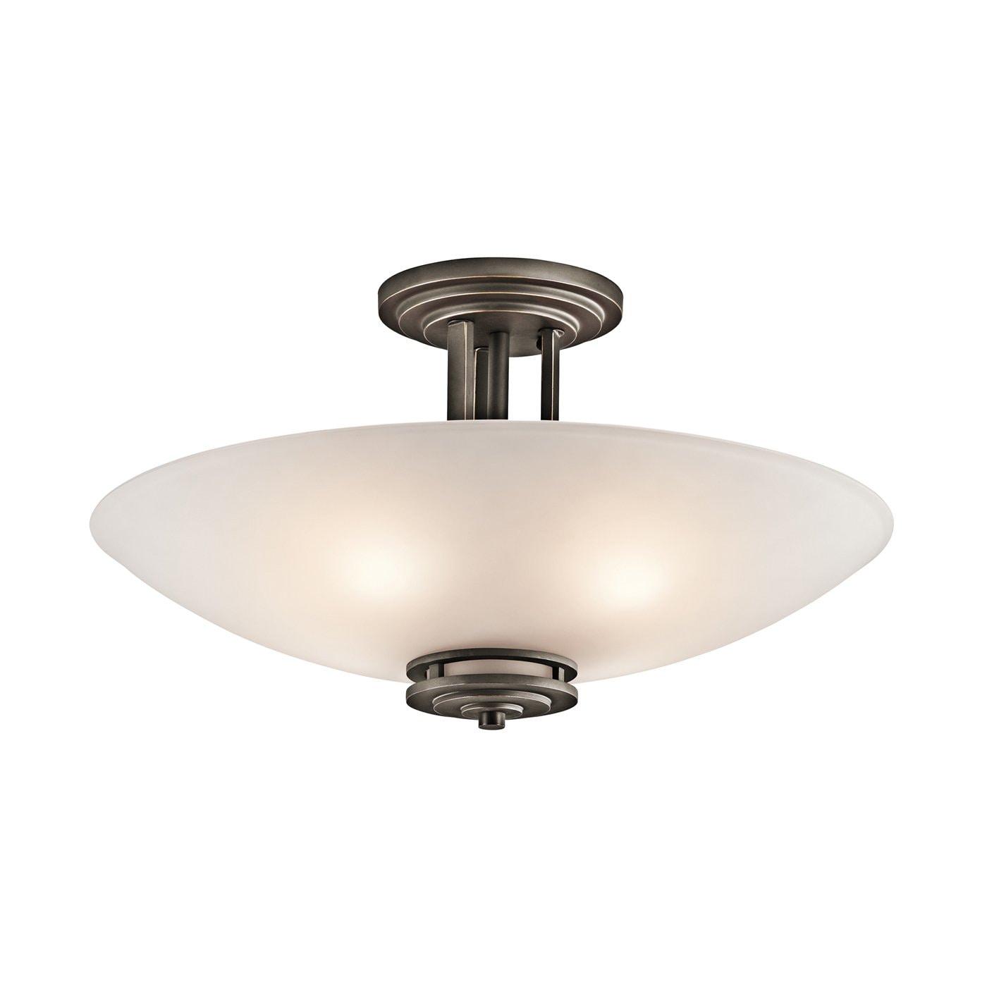 Hendrik Glass Semi Flush Mount
