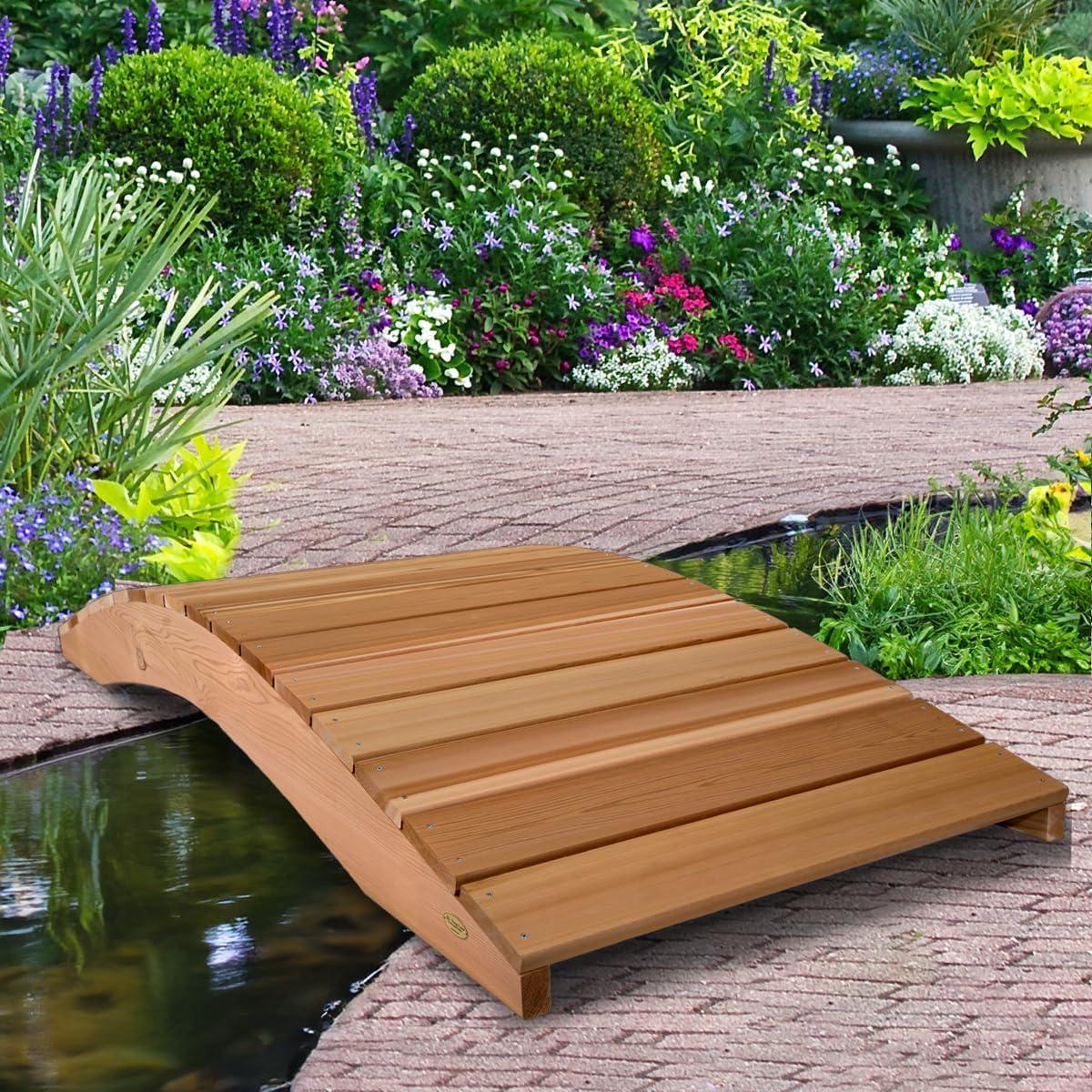 All Things Cedar FB96 8 Foot Bridge, Western Red Cedar, 94 x 35 x 12 Inches