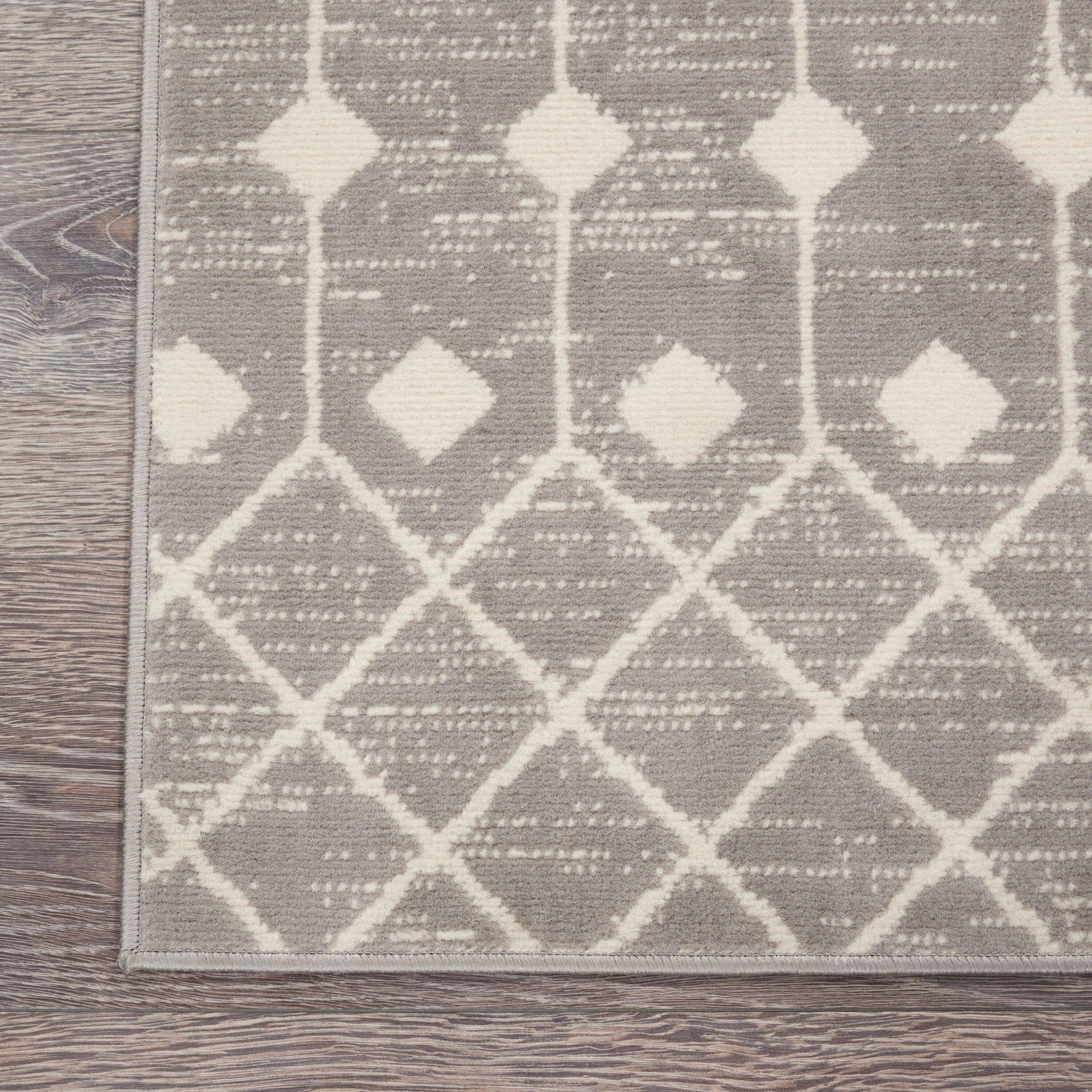 Nourison Grafix GRF37 Indoor Area Rug Grey 7'10" x 9'10"