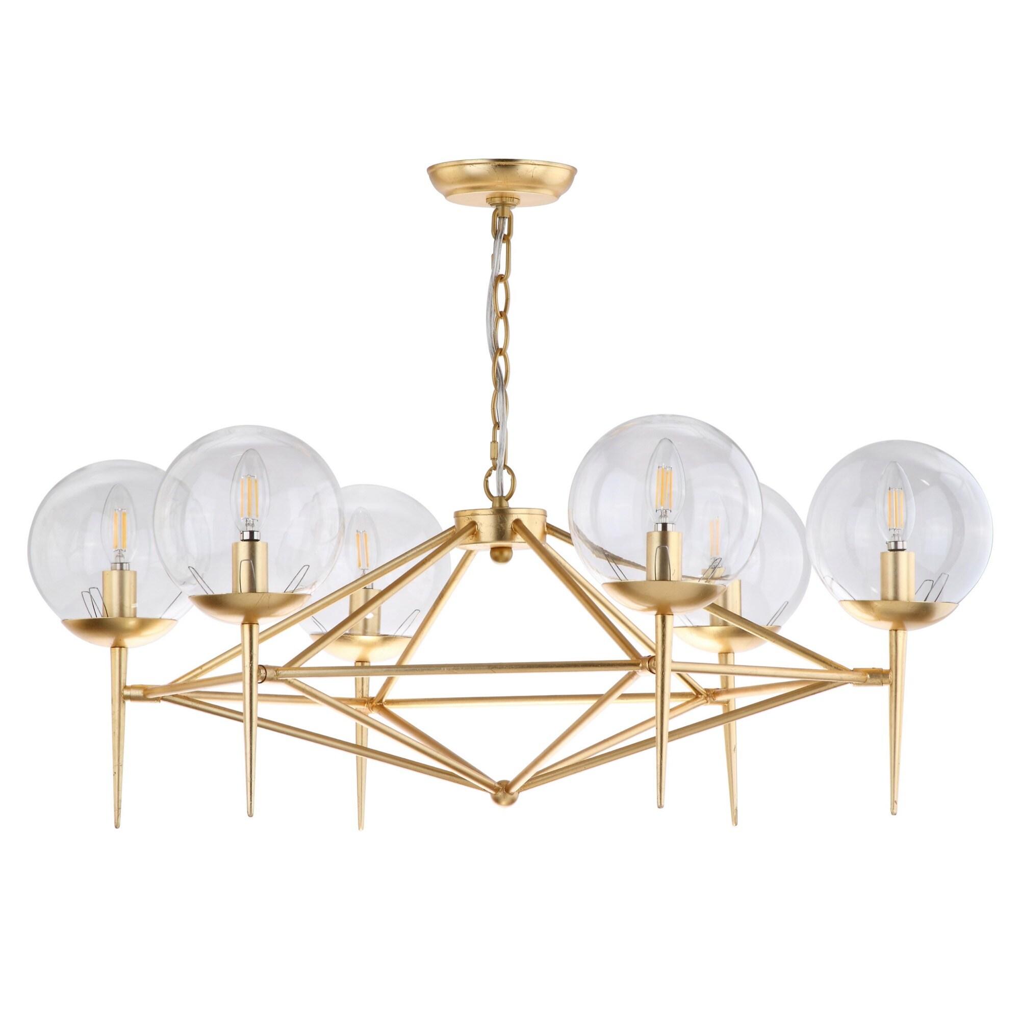 Greyor 6 Light 34" Chandelier - CHA4001 - Gold - Safavieh