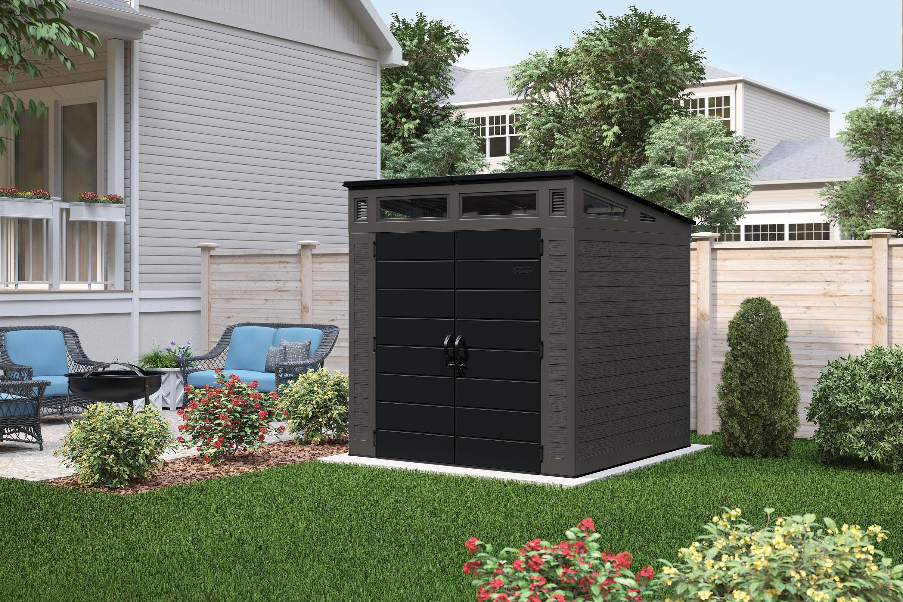 Suncast Suncast Modernist 7 ft. W x 7 ft. D Resin Storage Shed