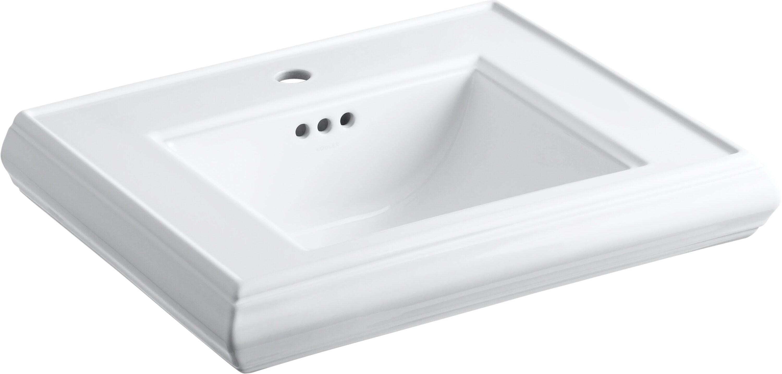 Memoirs® 26.375" Tall Rectangular Pedestal Bathroom Sink with Overflow