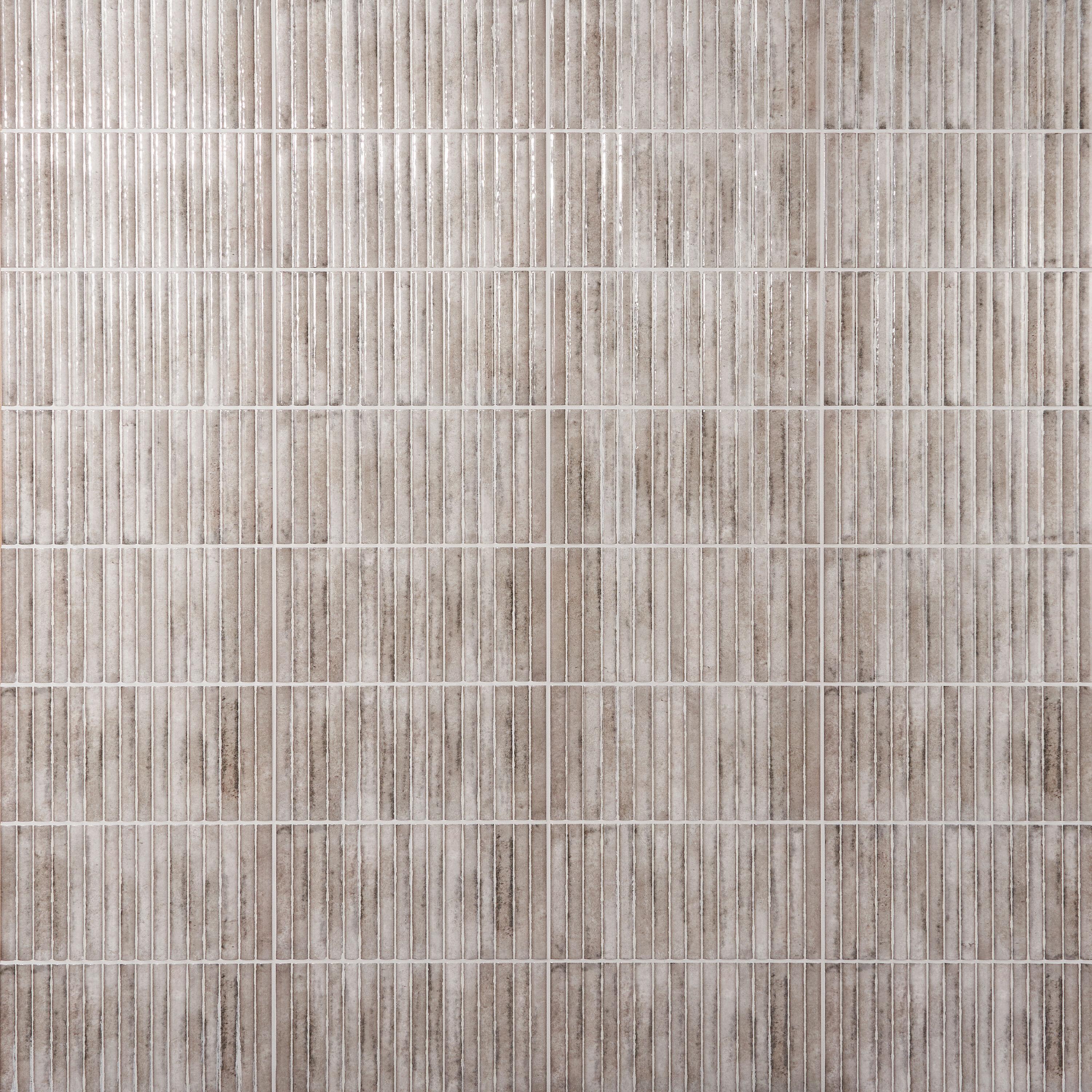 Canu 5.9 In. x 11.81 In. Polished Fluted Ceramic Subway Wall Tile (9.68 Sq. Ft. / Case)