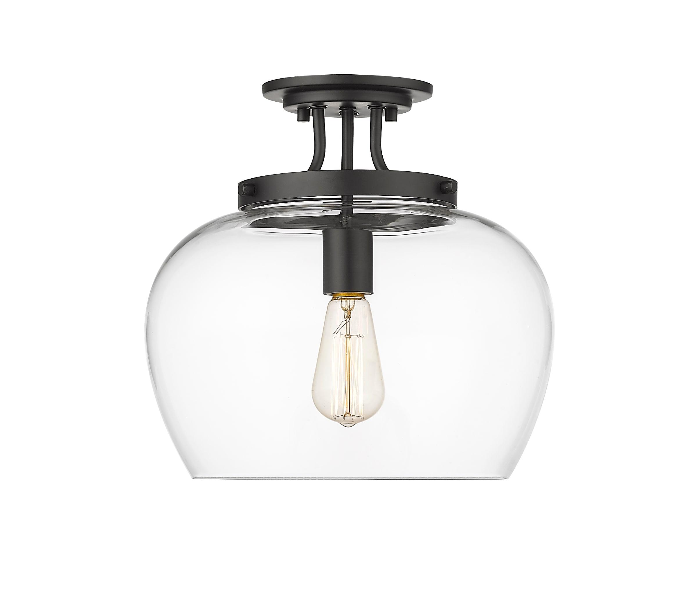Z-Lite Joliet 1 - Light Semi-Flush Mount in  Matte Black