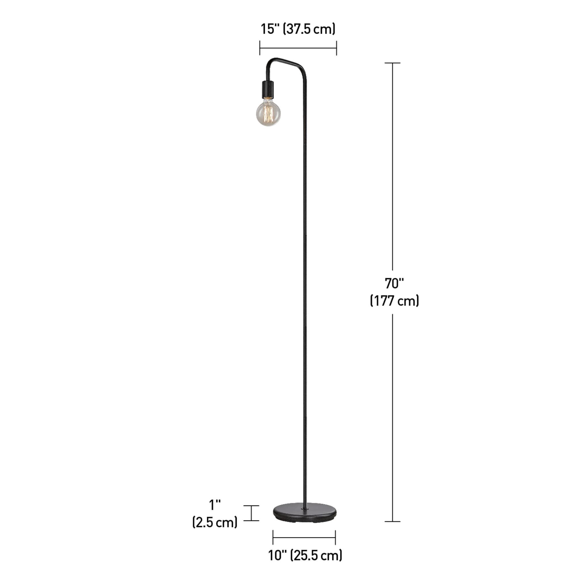 Globe Electric Holden 70" Black Floor Lamp