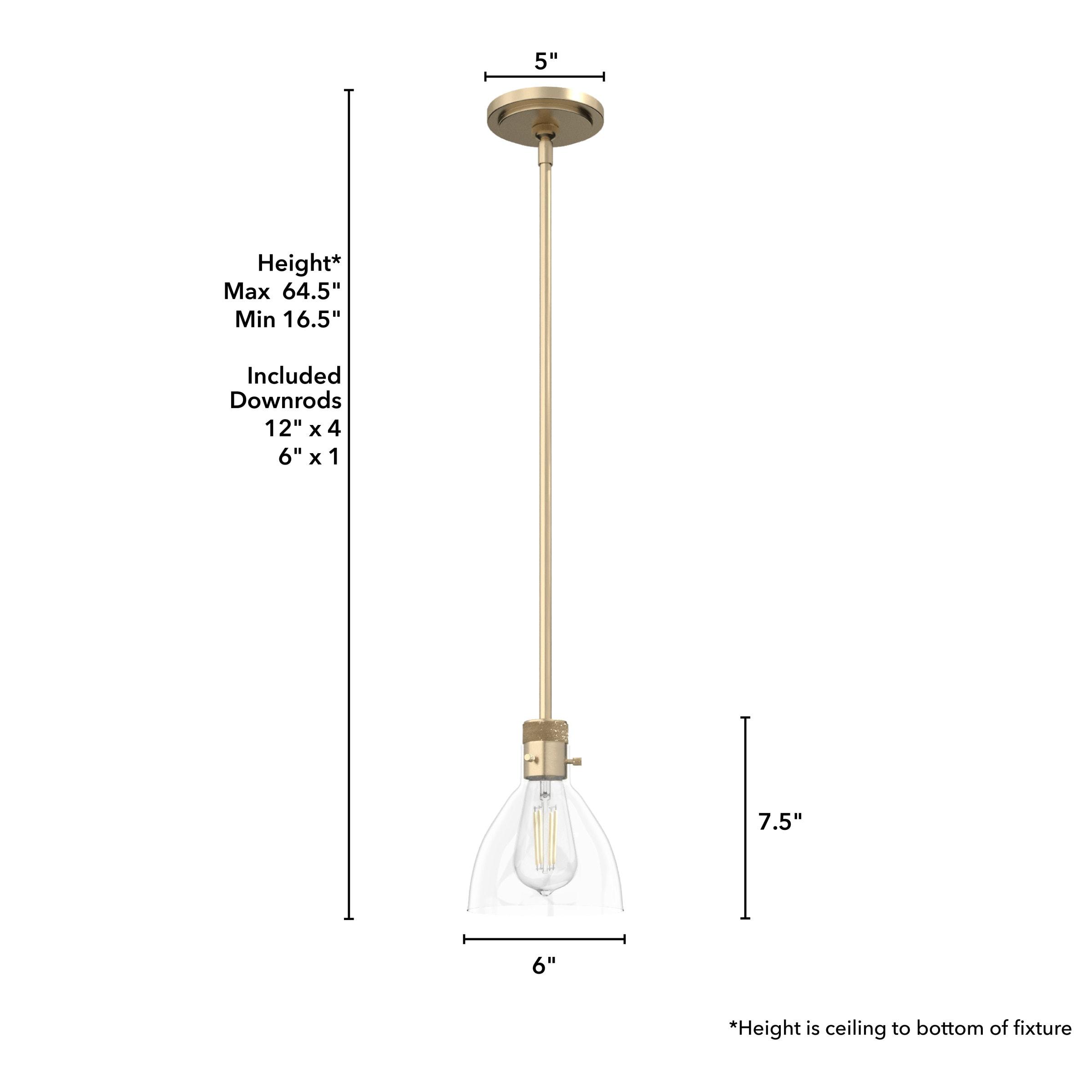 Hunter Fan Van Nuys 1 Light Bell Mini Pendant