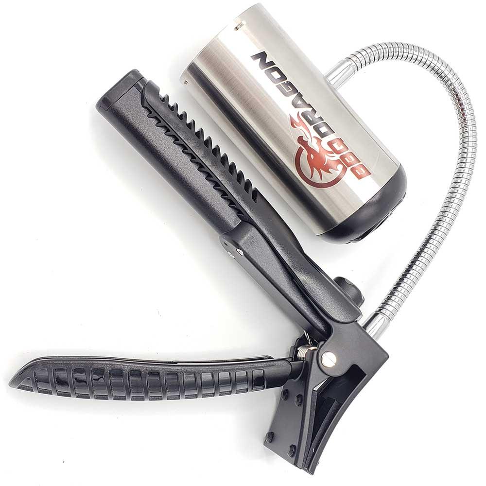 BBQ Dragon Grill Fan - Black: Stainless Steel Construction, No Assembly, Portable Charcoal Air Blower