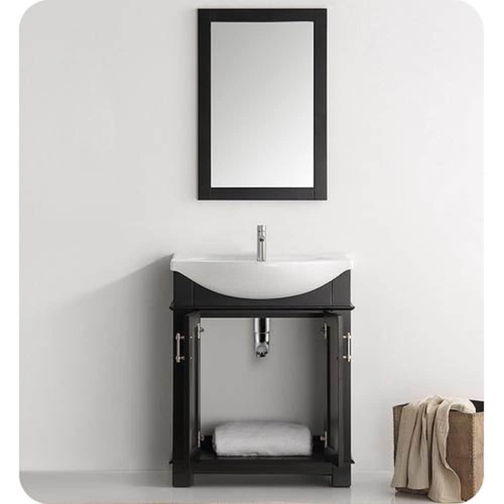 Hartford 20" Traditional Rectangular Wood Framed Bathroom Vanity Mirror