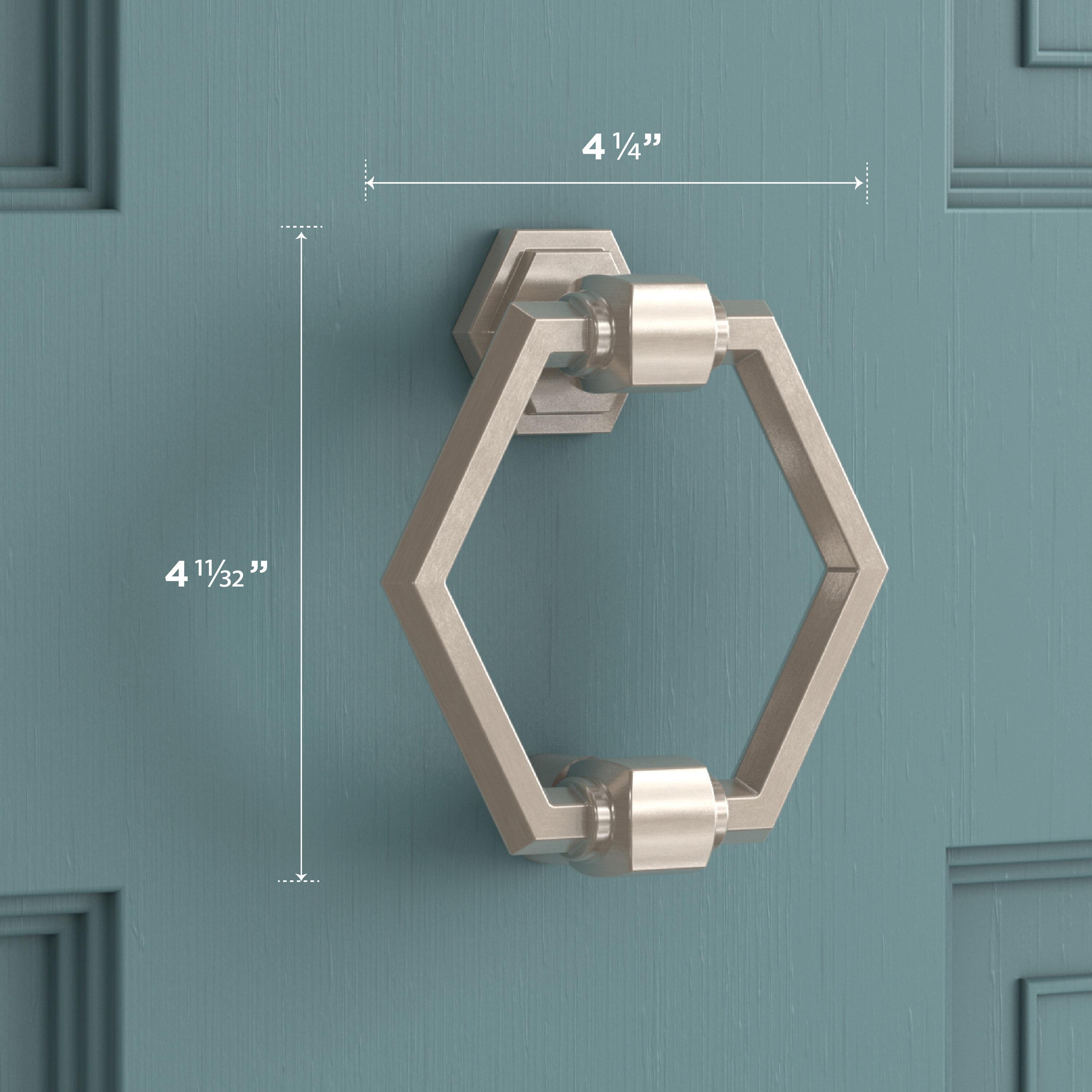 National Hardware - V1918 Powell Door Knocker - Satin Nickel