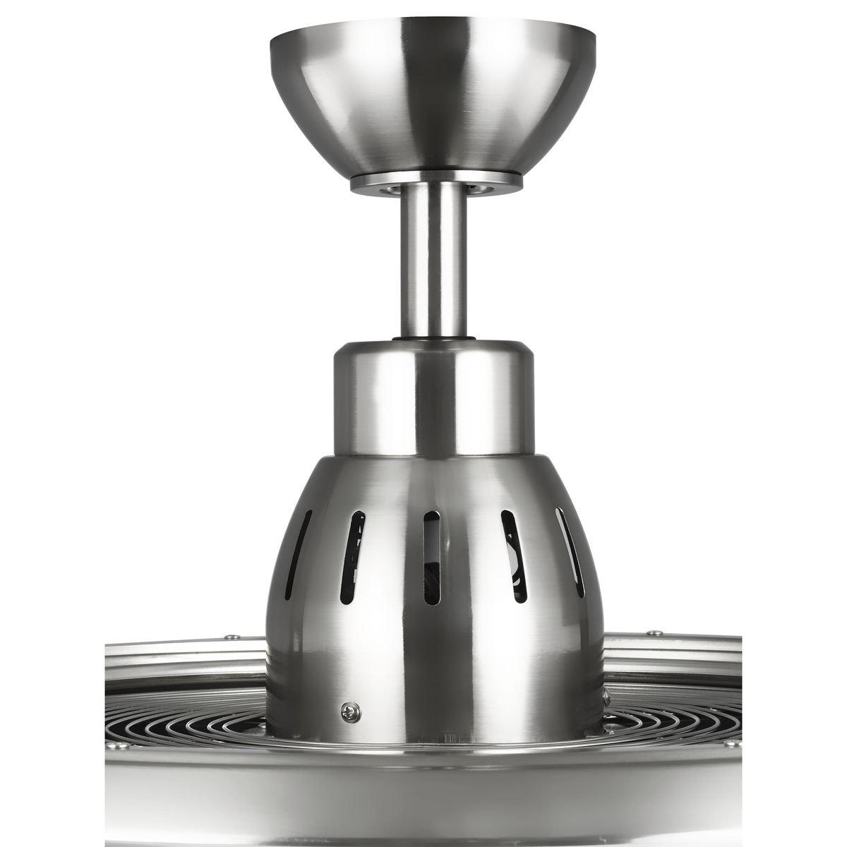 P2594-0930K-Progress Lighting-Sanford - Wide - Ceiling Fan - 1 Light - Handheld Remote - Damp Rated in Transitional style - 22.88 Inches wide by 17.75