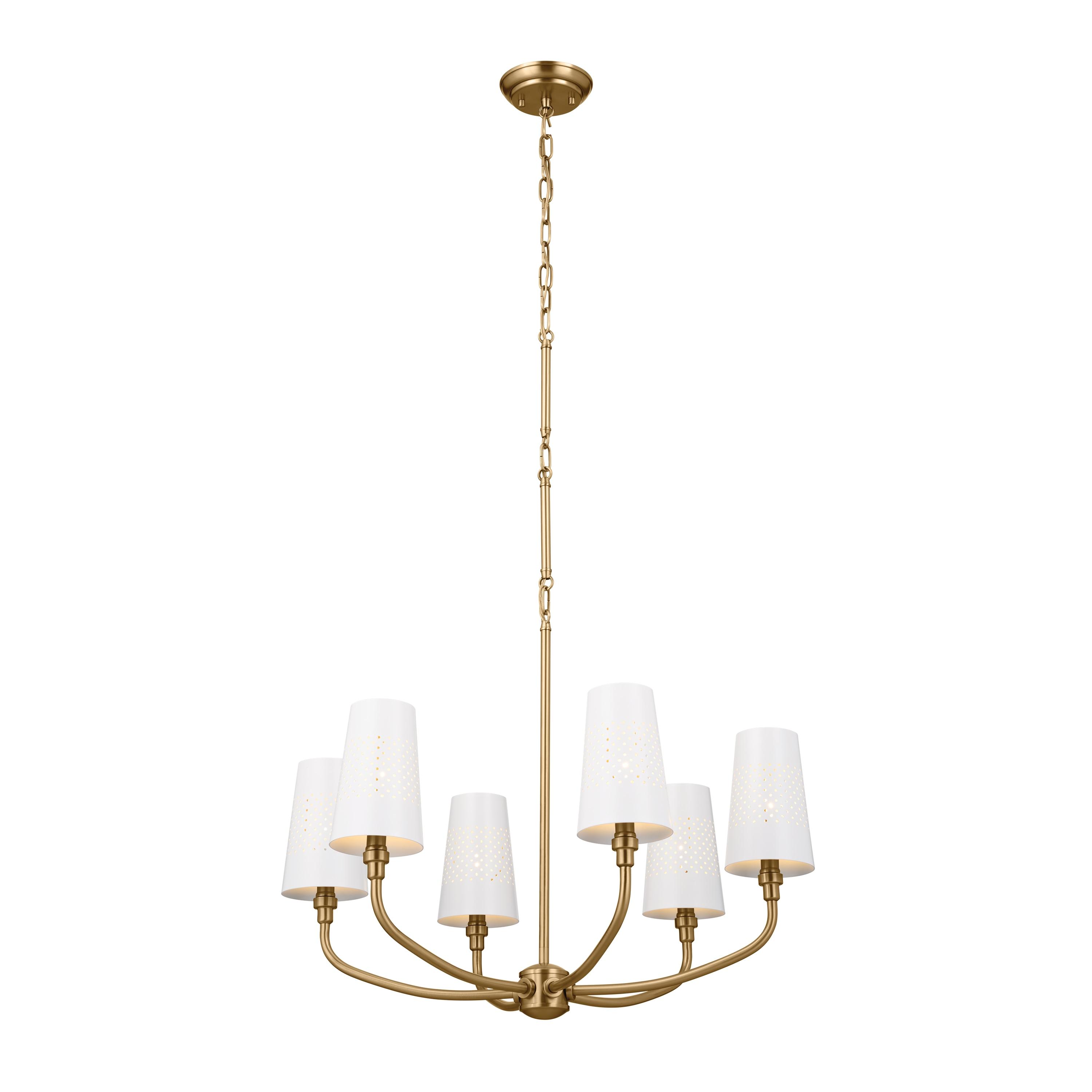 Kichler Lighting Adeena 6 - Light Chandelier in  Brushed Natural Brass