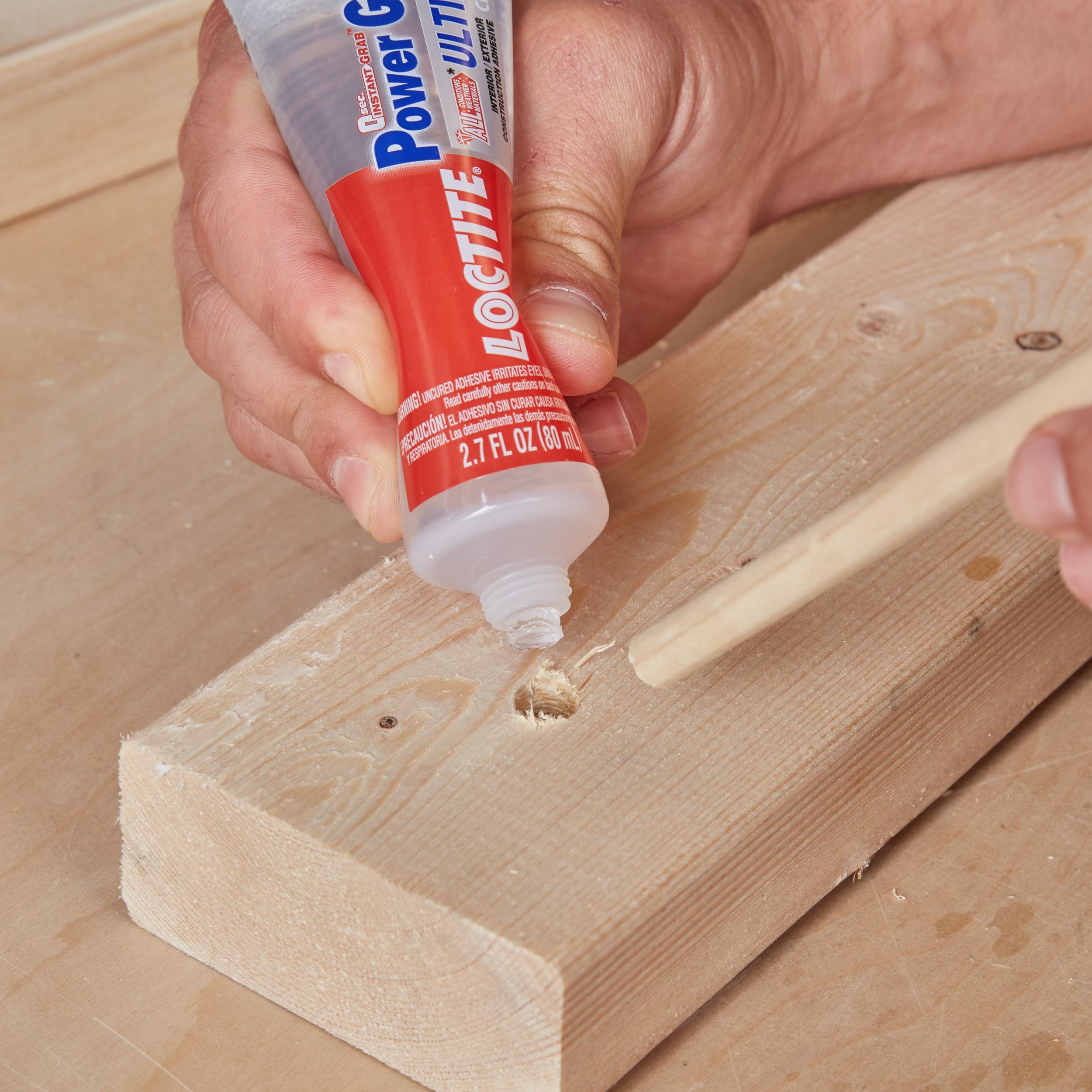 Loctite Power Grab Construction Adhesive Ultimate Crystal Clear, Pack of 1, Clear 2.7 fl oz Tube