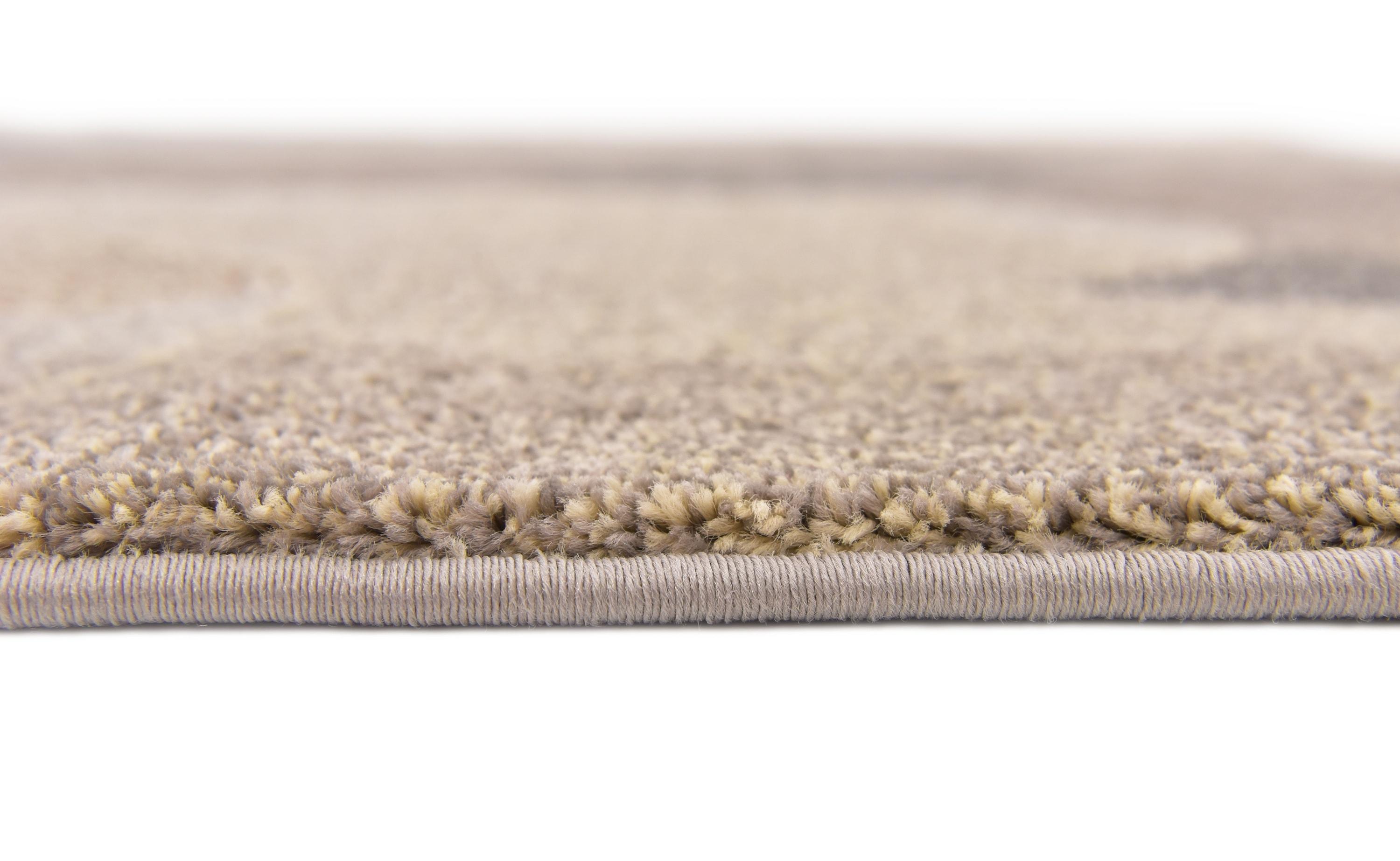 Unique Loom Chromatic Collection Modern Bokeh & Vibrant Abstract Area Rug for Any Home Décor, Rectangular 5' 0" x 8' 0", Gray/Beige