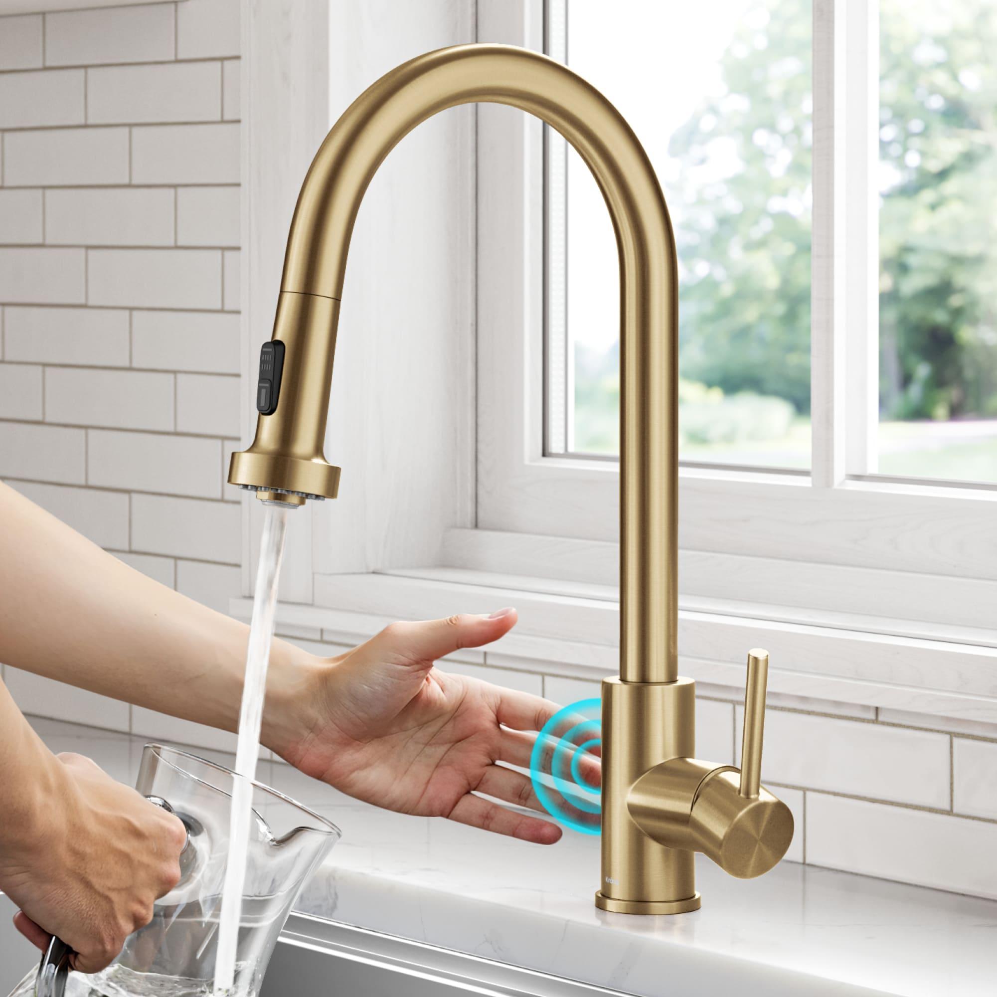 KRAUS Bolden Motion Sensor Single Handle Pull Down Touchless Kitchen Faucet