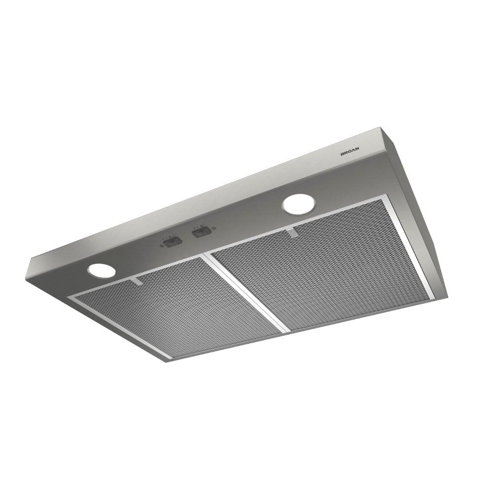 Broan NuTone 24" Steel 250 CFM Convertible Under Cabinet Range Hood with Mesh Filter