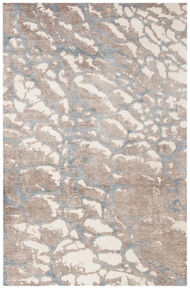Restoration Vintage RVT112 Hand Tufted Indoor Accent Rug - 4'x6' - Light Brown/Ivory - Safavieh
