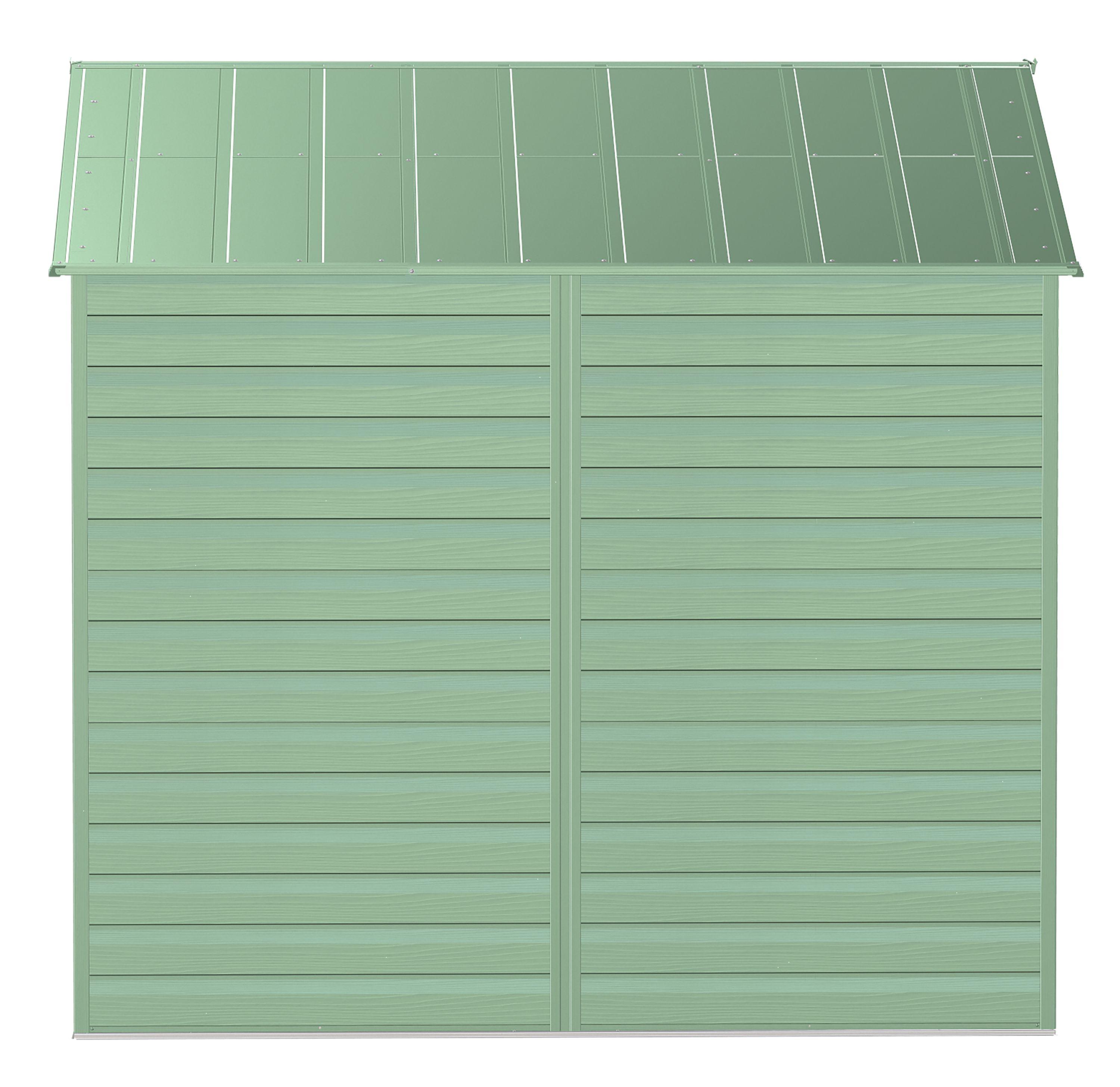 8 ft. W x 8 ft. D Galvanized Steel Storage Shed