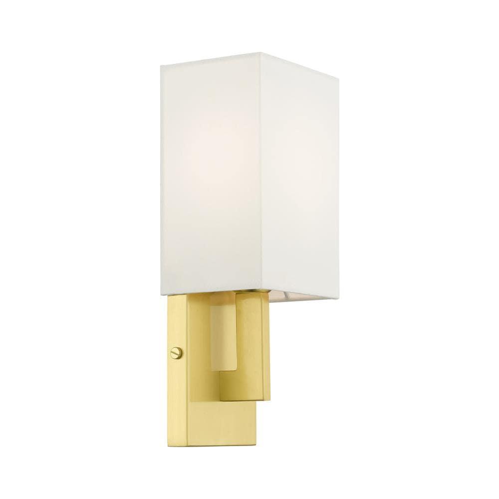 Livex Lighting Meridian 1 - Light Wall Light in  Satin Brass