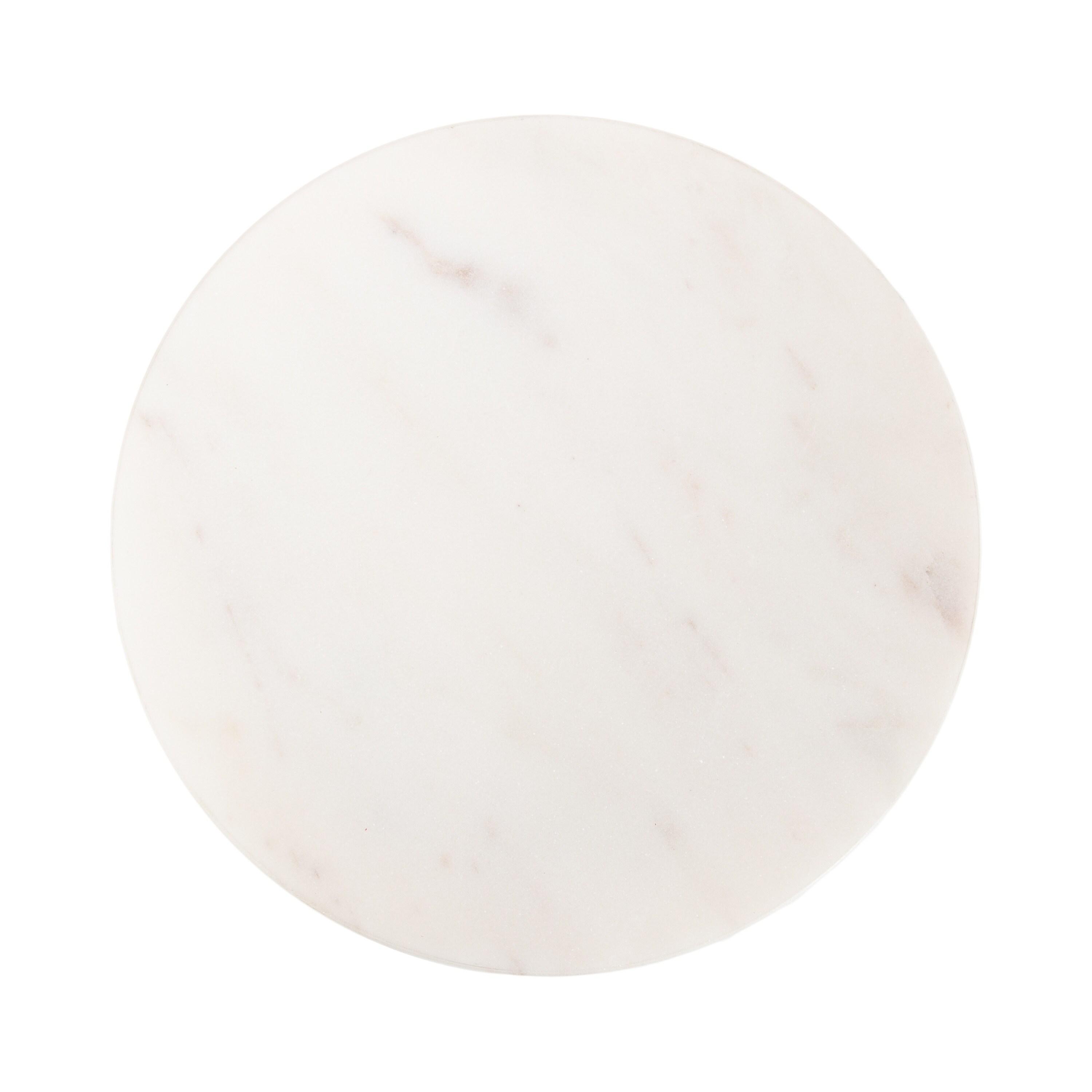 Kate and Laurel Helio Glam Drink Table, 8x8x24, Pewter