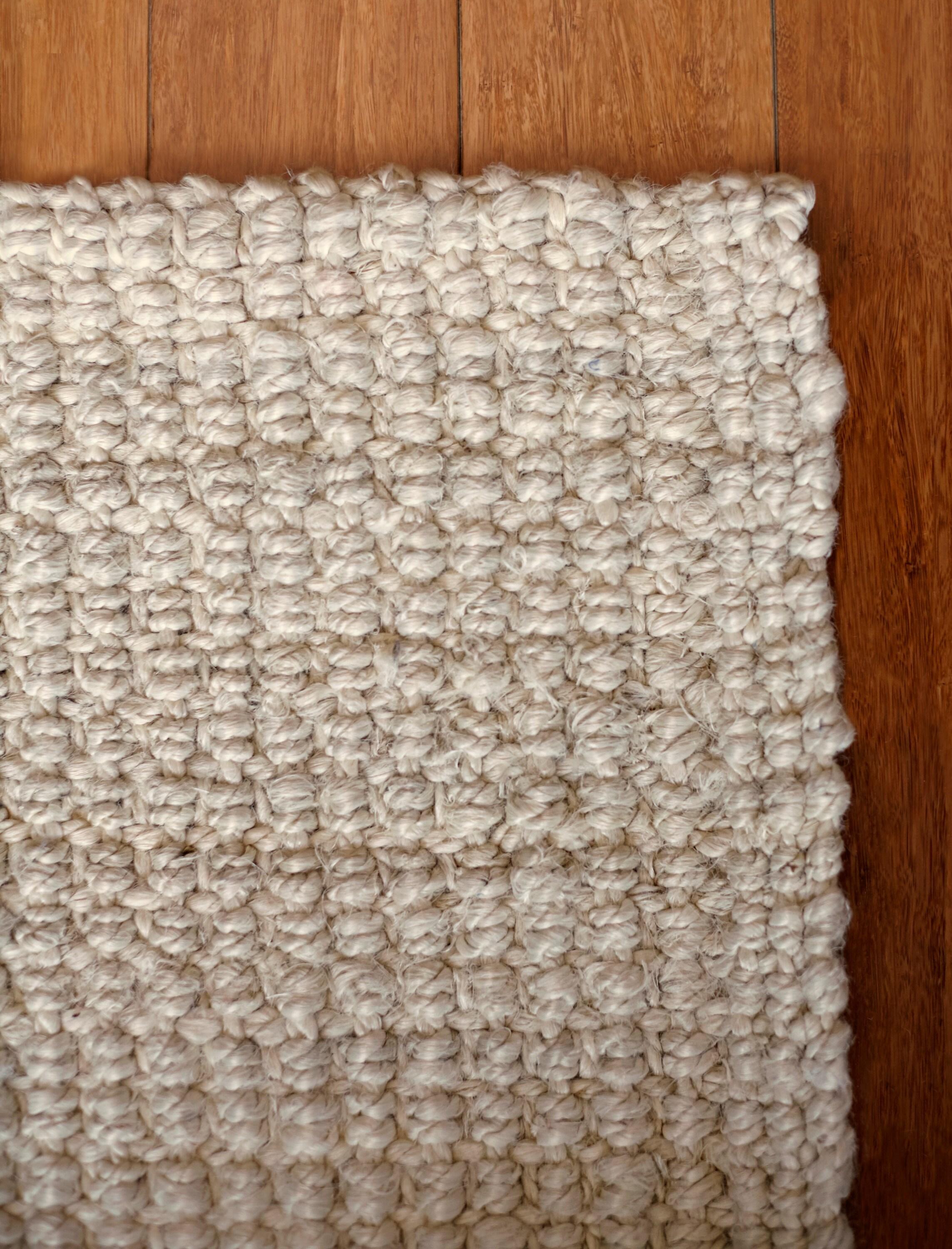 Anji Mountain 4'x6' Andes Handloom Woven Jute Area Rug Ivory